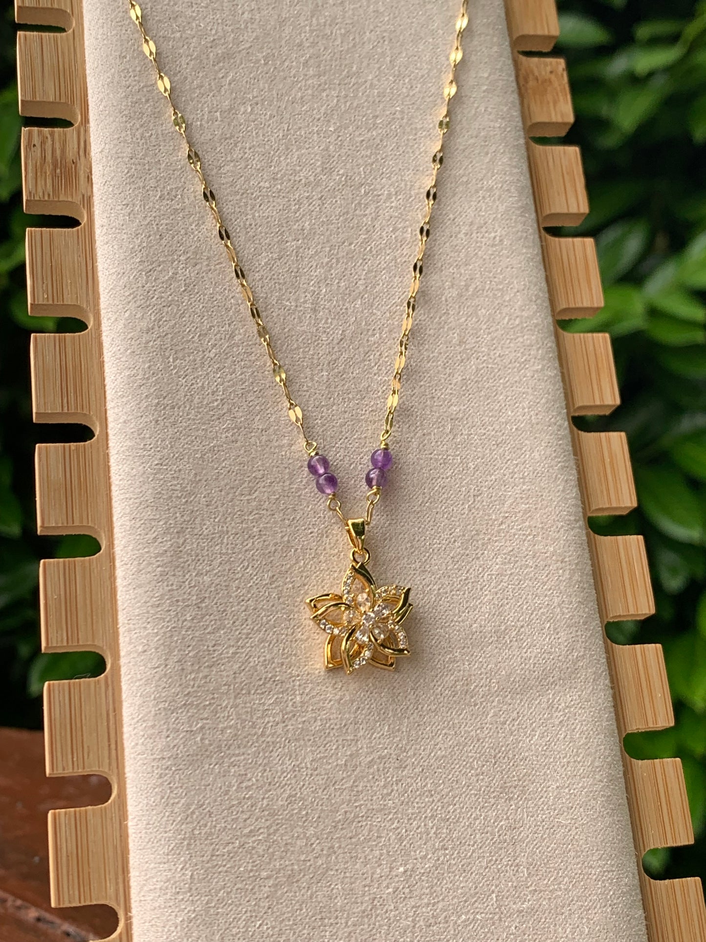 Collier « Raiponce » & Améthyste