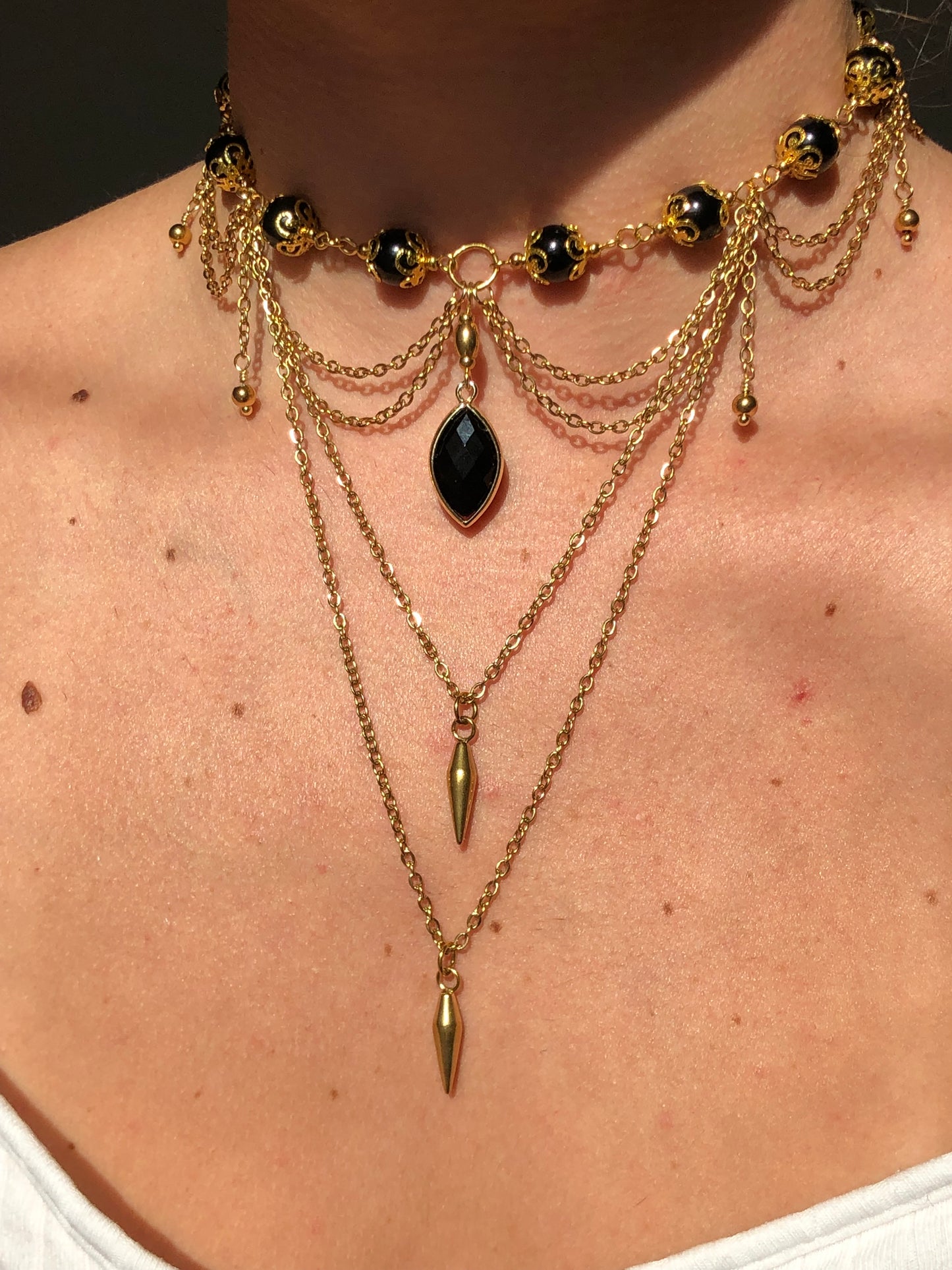 Collier « Mystic » Tourmaline noir
