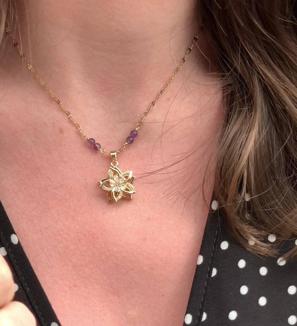 Collier « Raiponce » & Améthyste