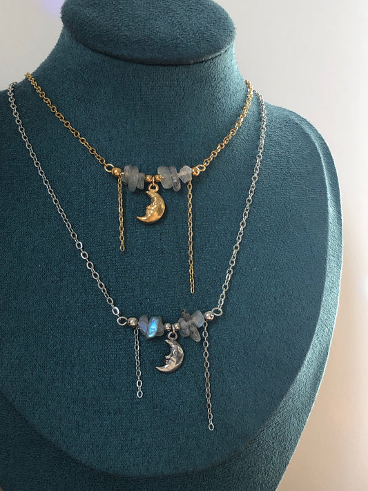 Collier « Moon » Labradorite