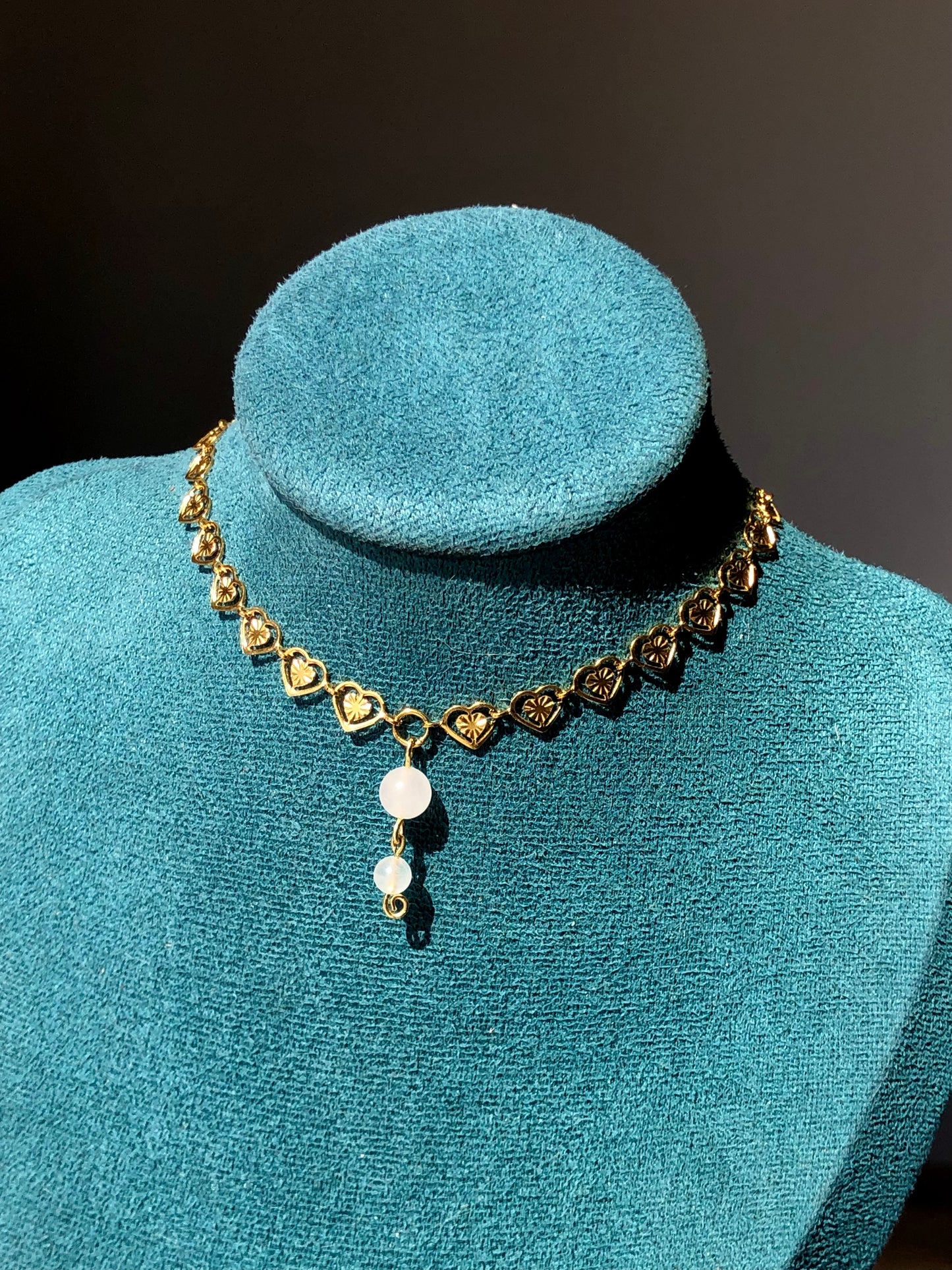 Collier « Amor » Quartz rose
