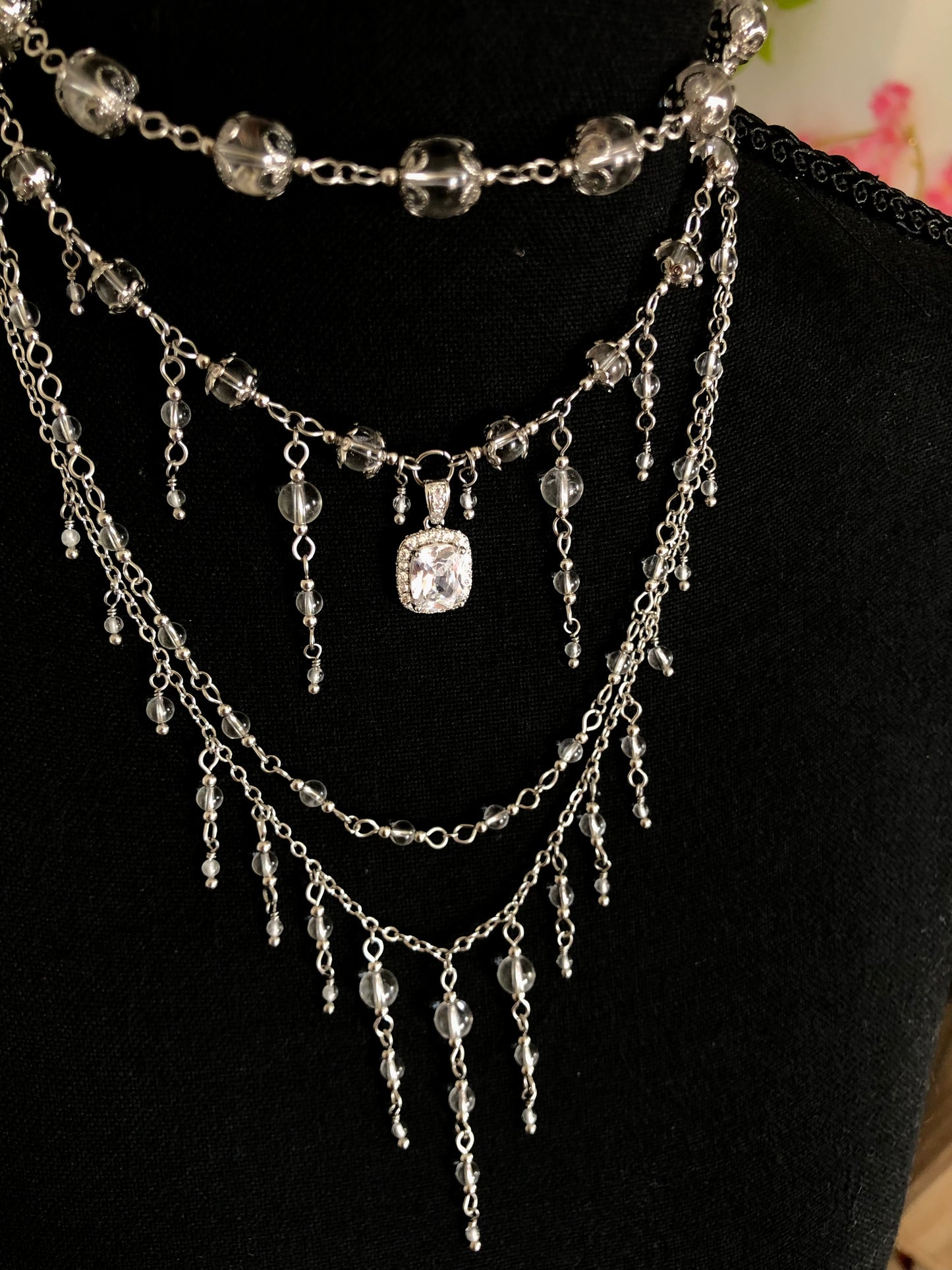 Collier « Artémis » Cristal de roche
