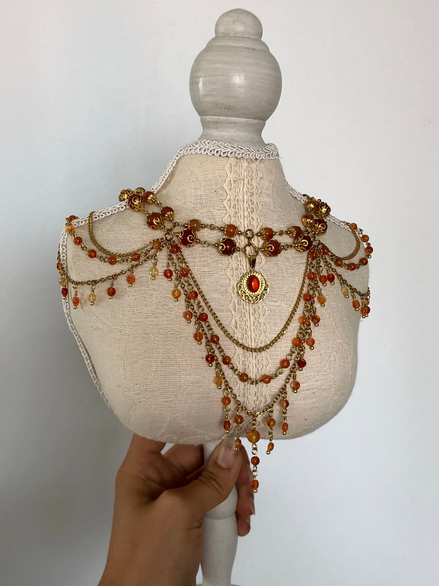 Collier « Éos » Cornaline