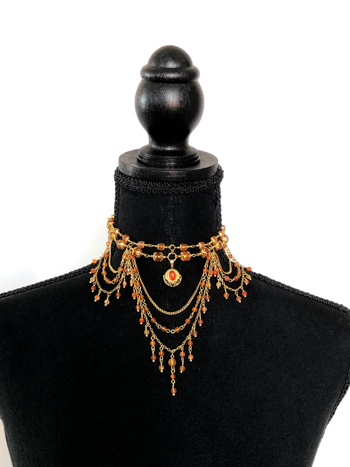 Collier « Éos » Cornaline
