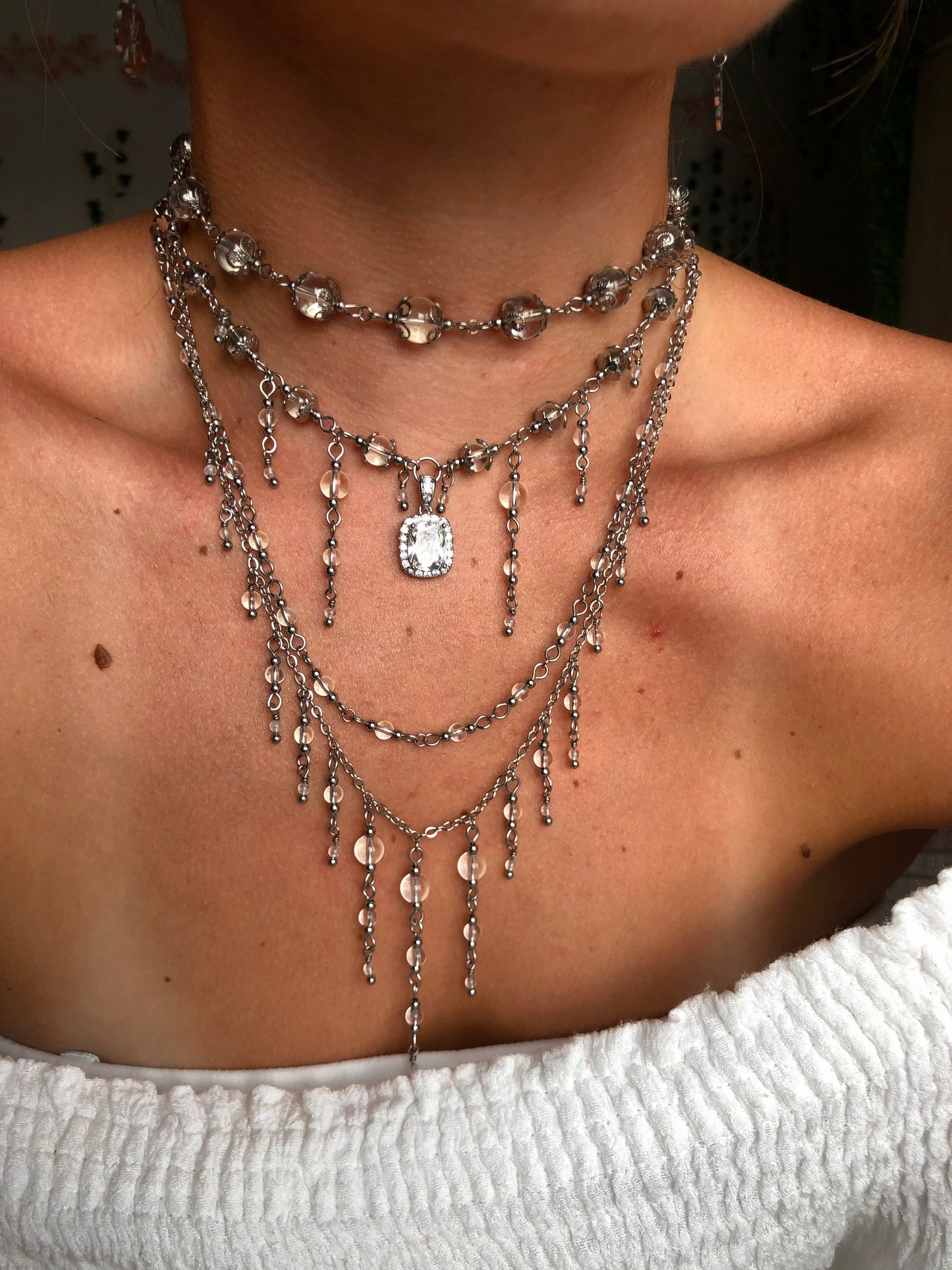 Collier « Artémis » Cristal de roche