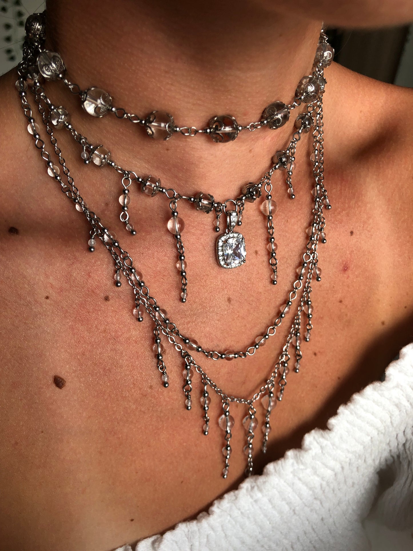Collier « Artémis » Cristal de roche