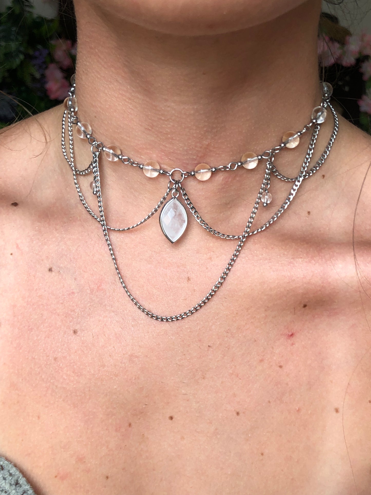 Collier « Francesca » Cristal de roche