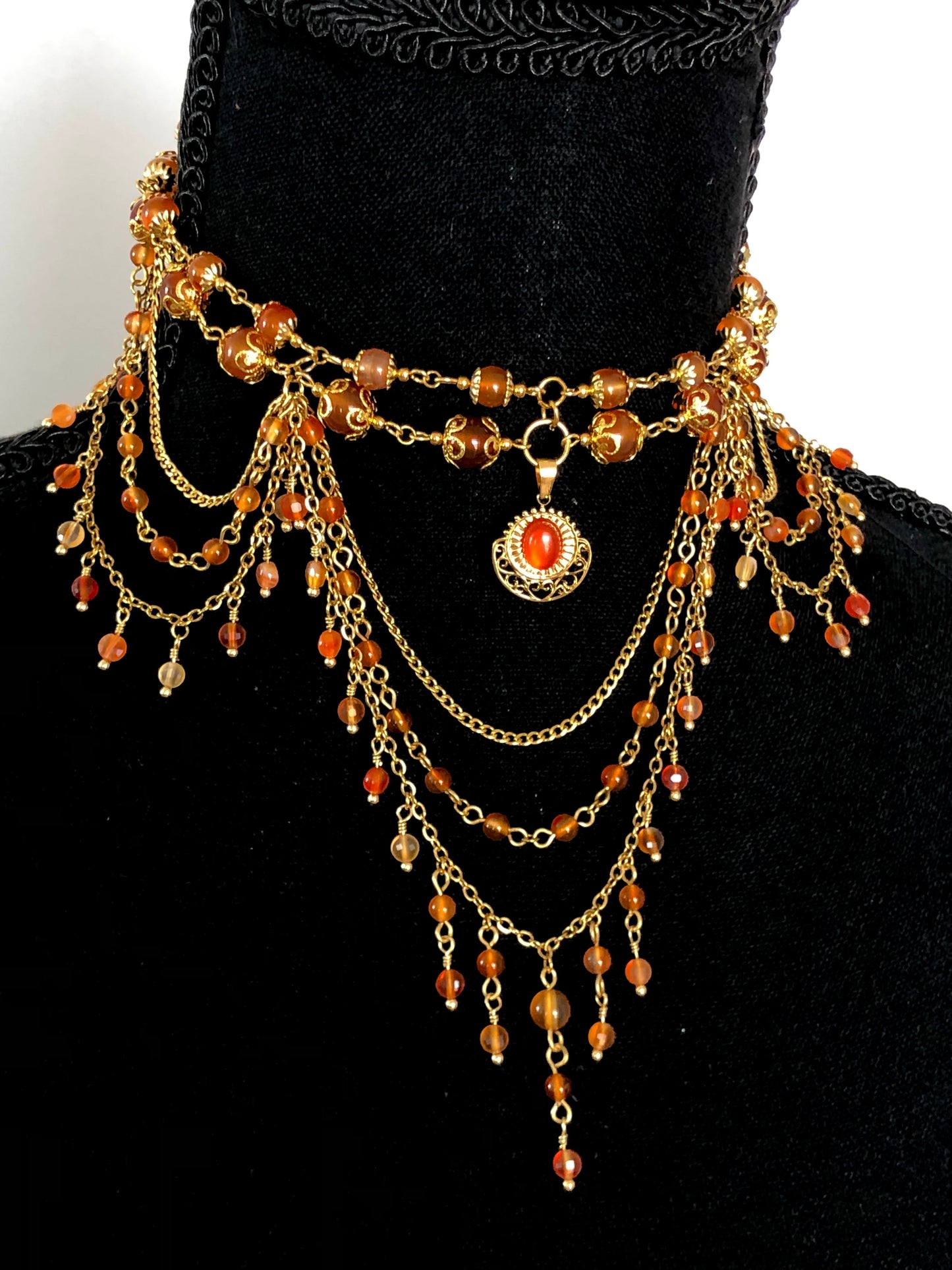 Collier « Éos » Cornaline