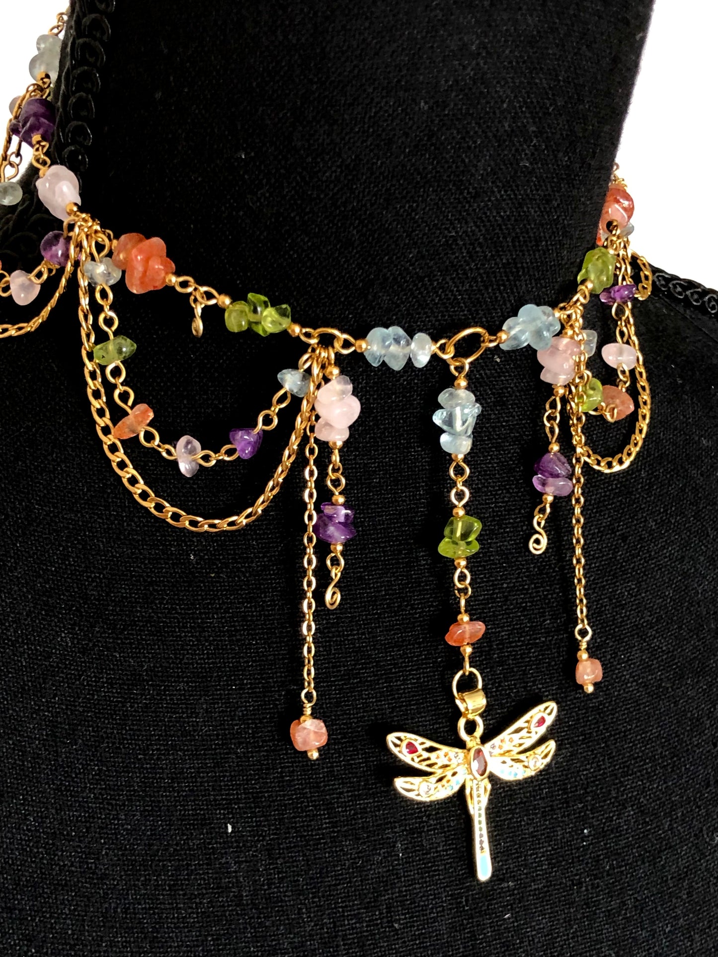 Collier « Lumenia » mélange pierres naturelles