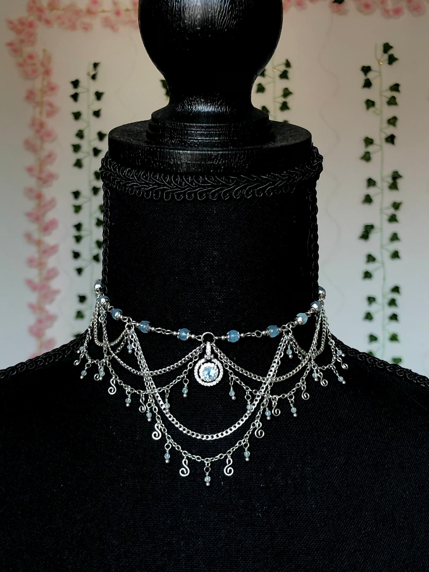 Collier « Arwen » Aigue-marine