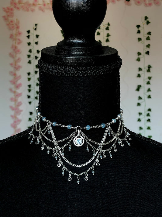 Collier « Arwen » Aigue-marine