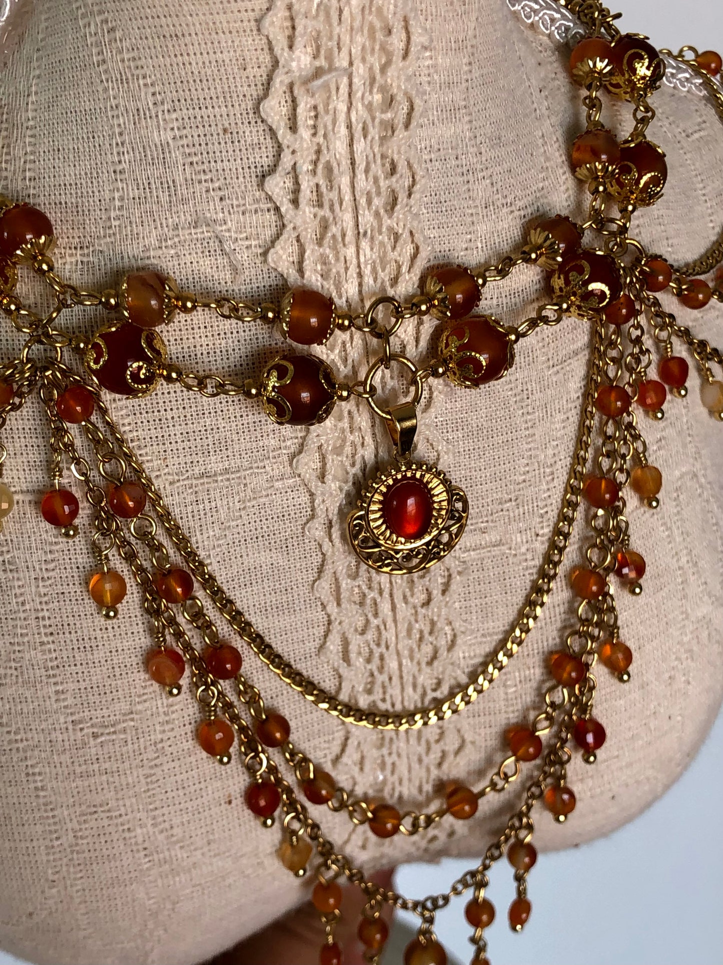 Collier « Éos » Cornaline