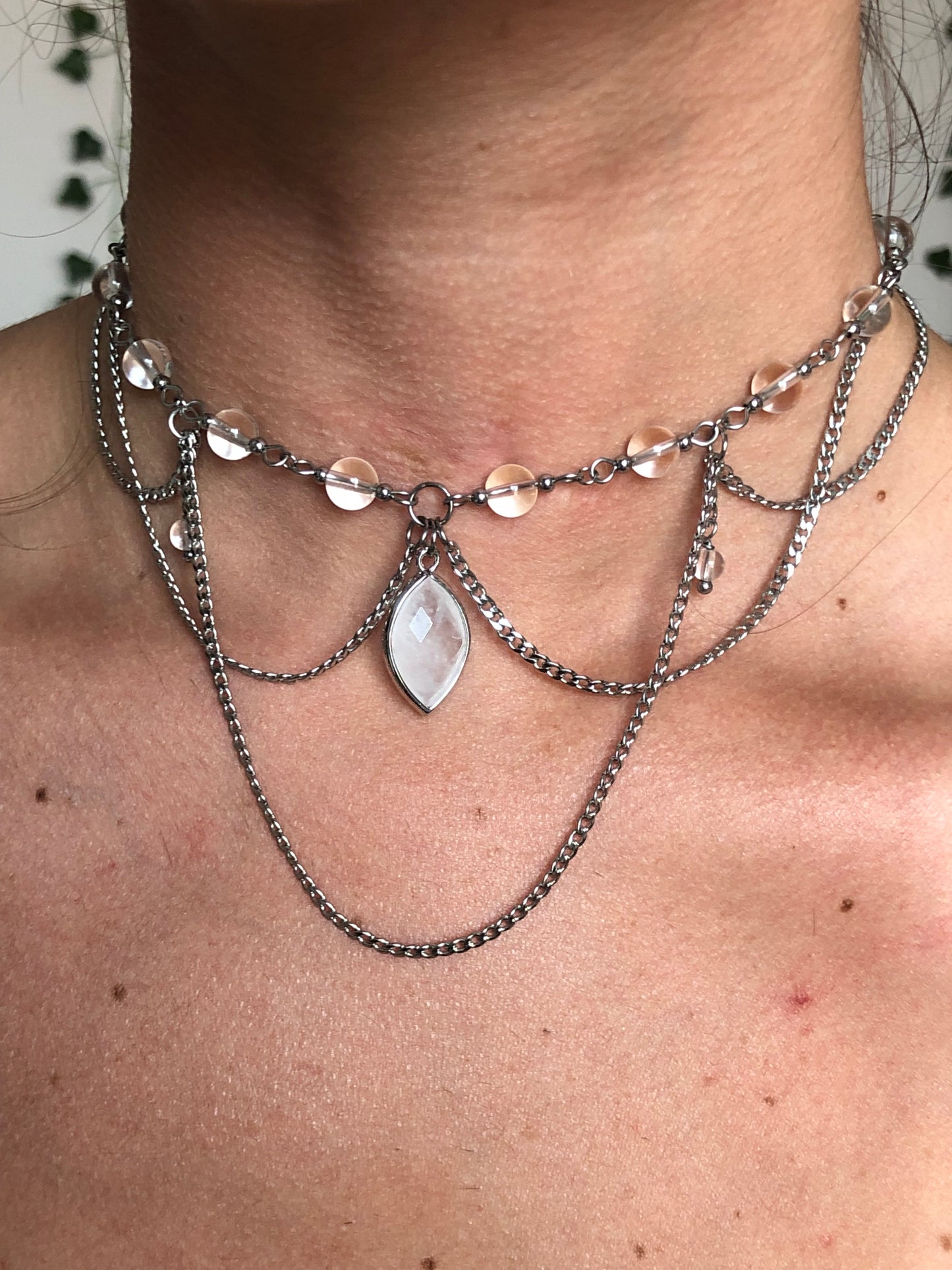 Collier « Francesca » Cristal de roche