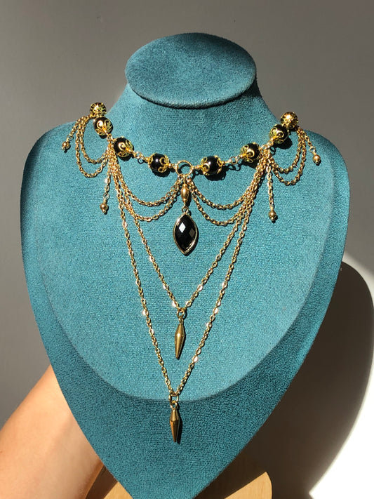 Collier « Mystic » Tourmaline noir