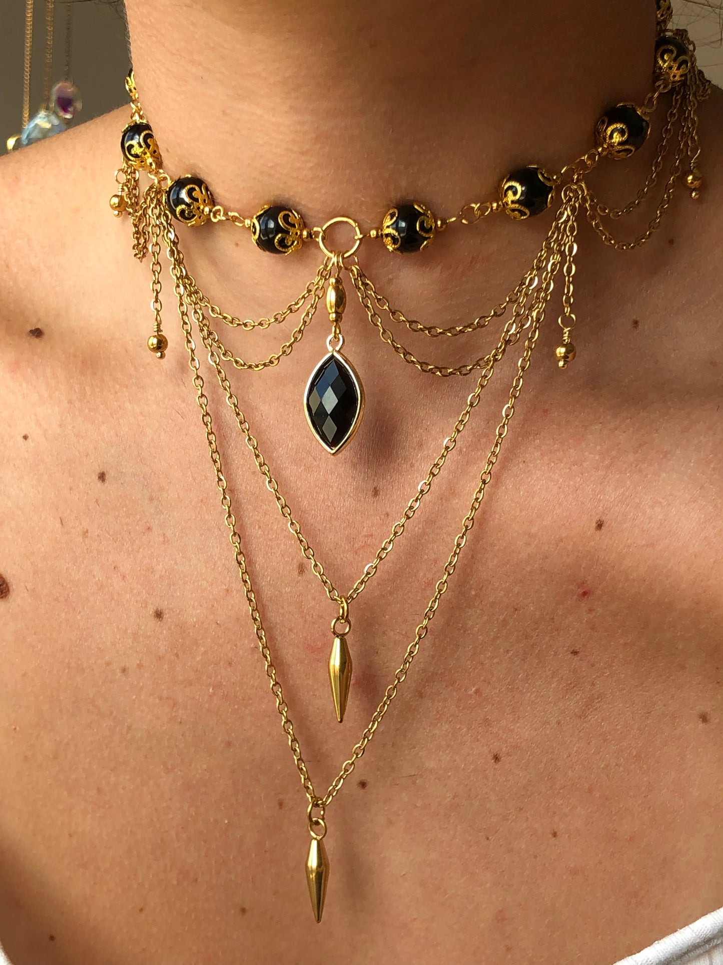 Collier « Mystic » Tourmaline noir