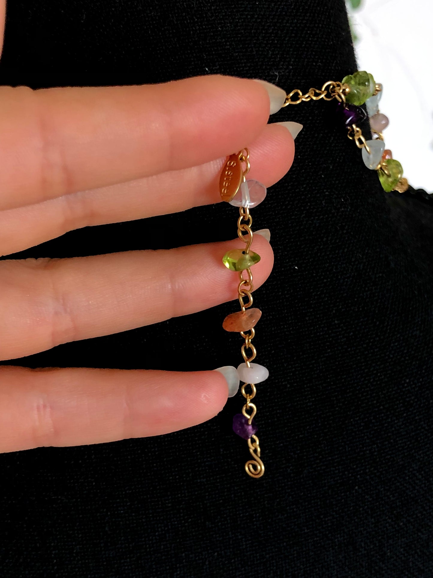 Collier « Lumenia » mélange pierres naturelles