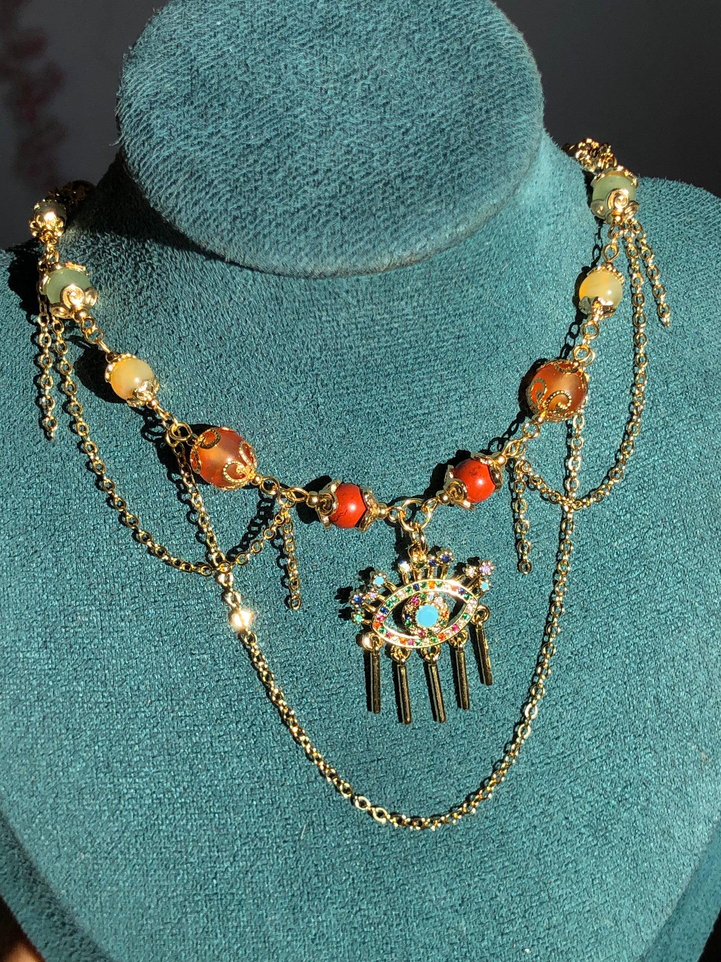 Collier « Arc-en-ciel » & Mélange pierres naturelles