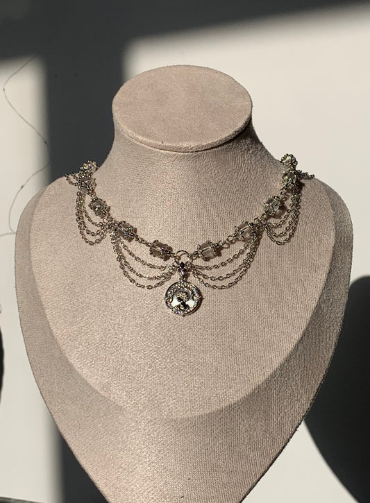 Collier « Reine Victoria » Cristal de Roche