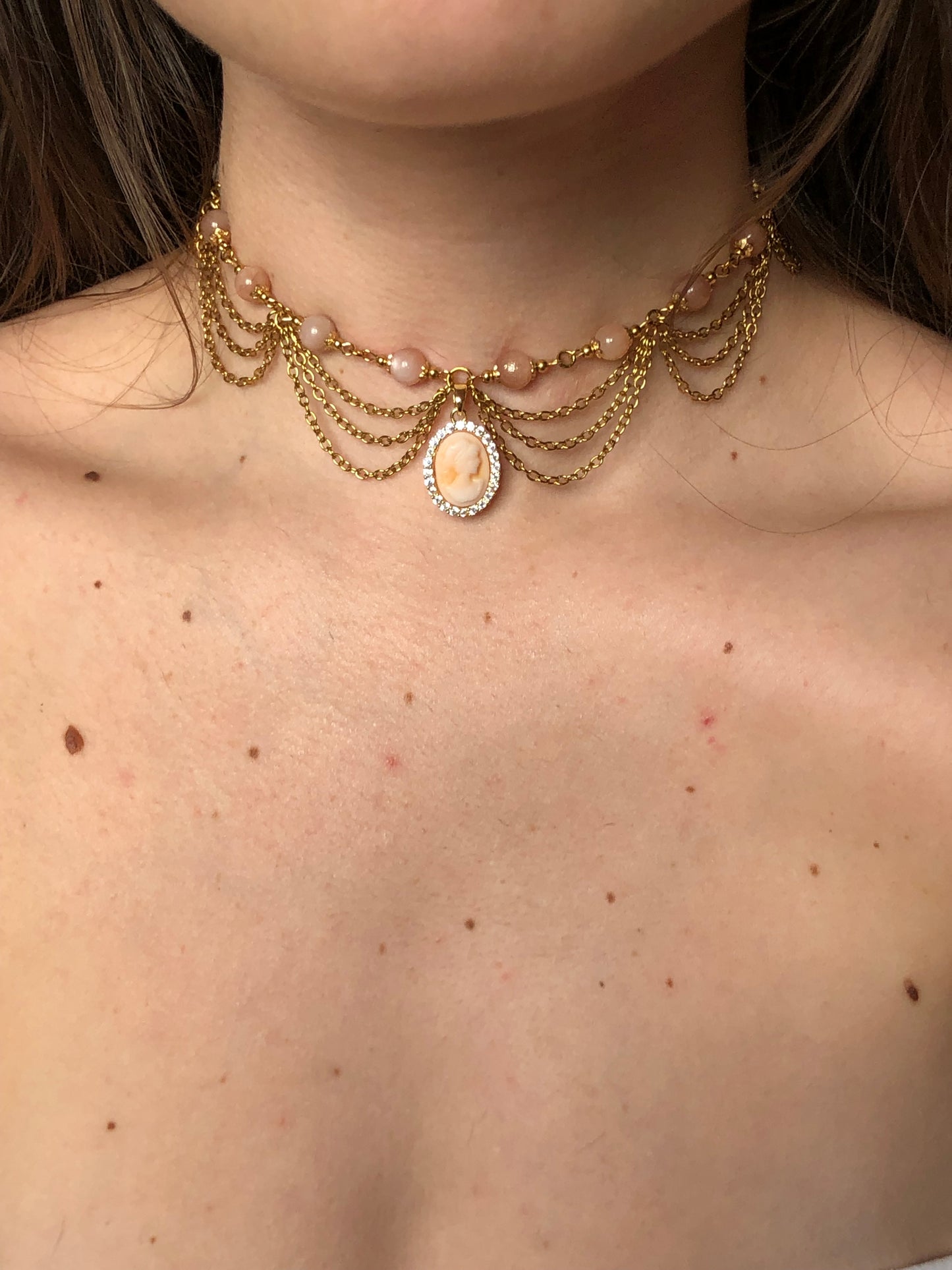 Collier « Elisabeth » Pierre de soleil