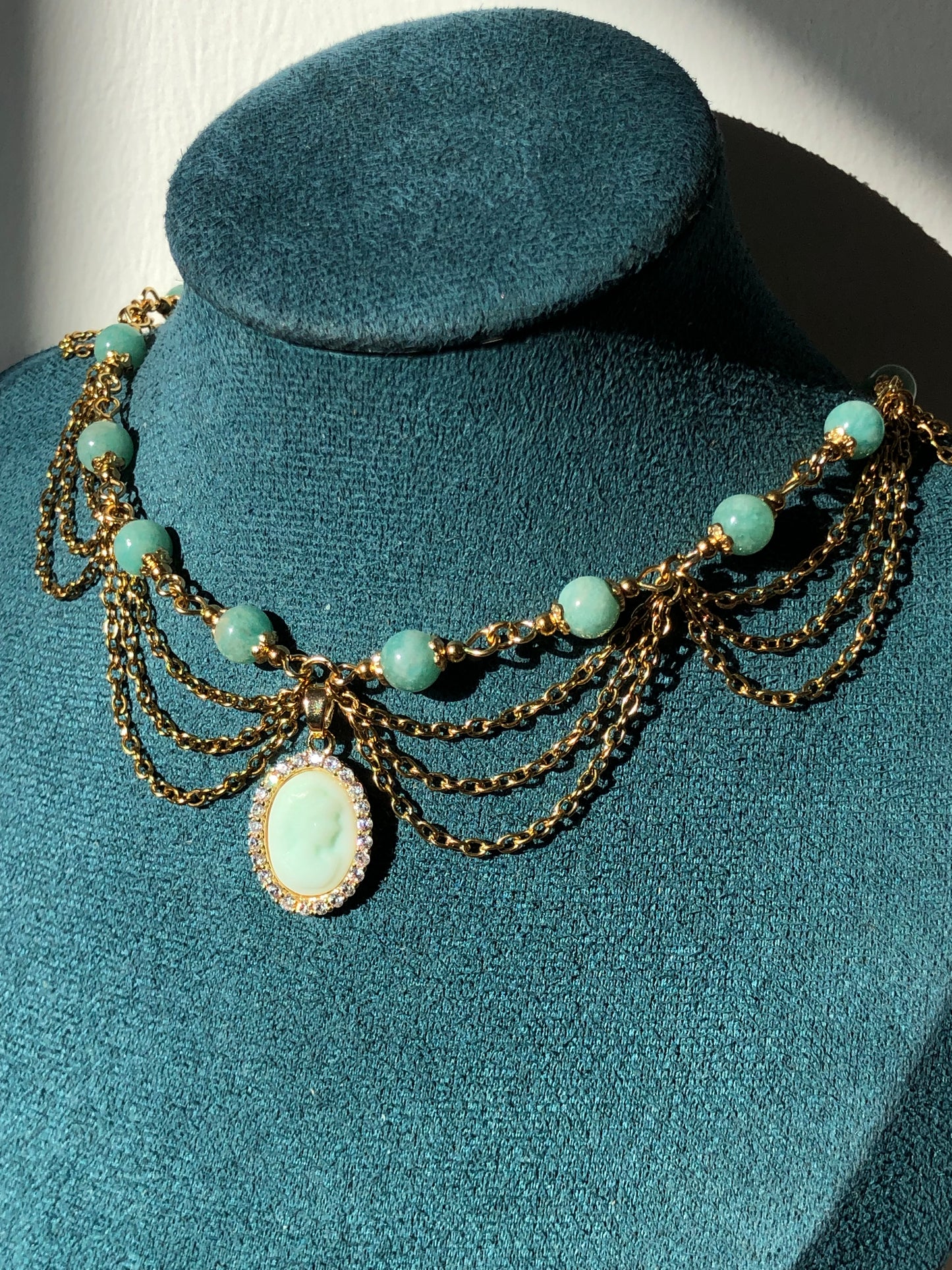 Collier « Sophie » Amazonite