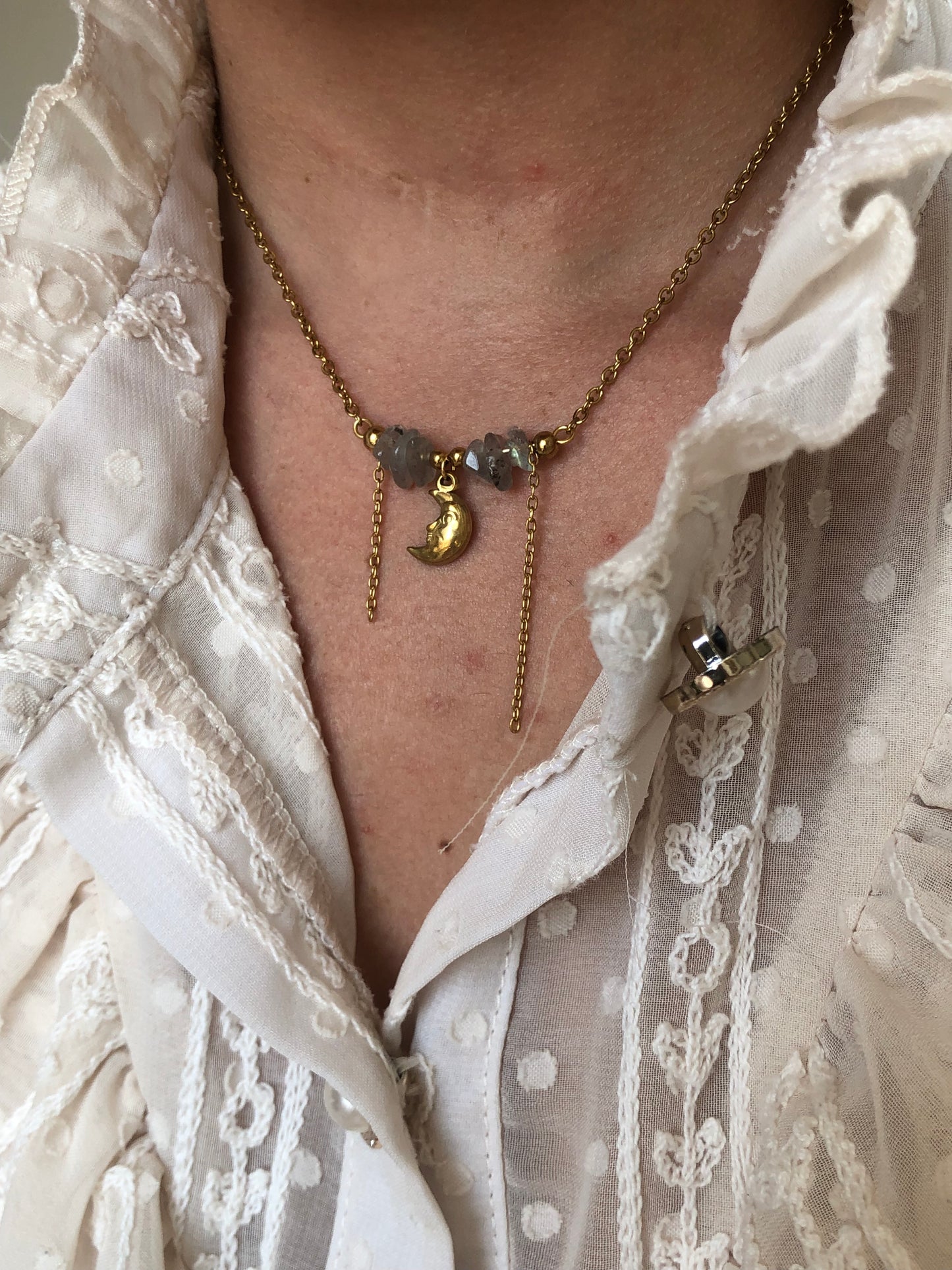 Collier « Moon » Labradorite