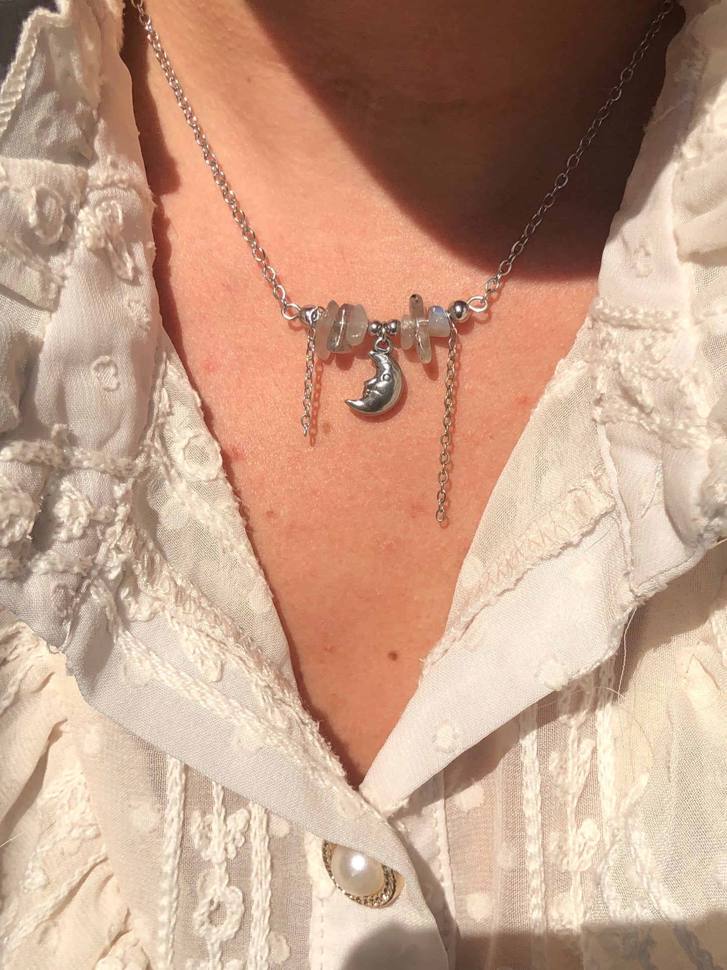 Collier « Moon » Labradorite