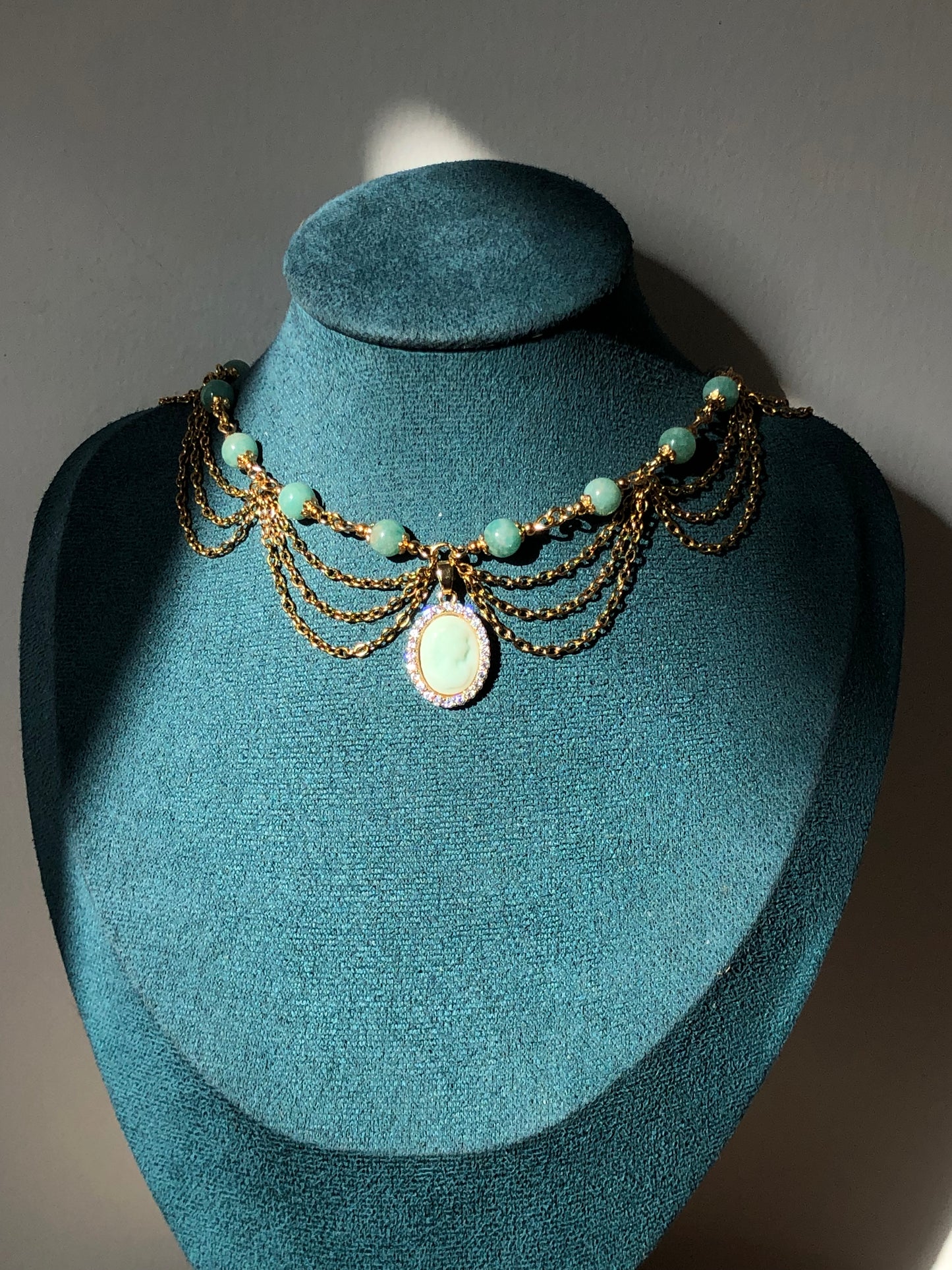 Collier « Sophie » Amazonite