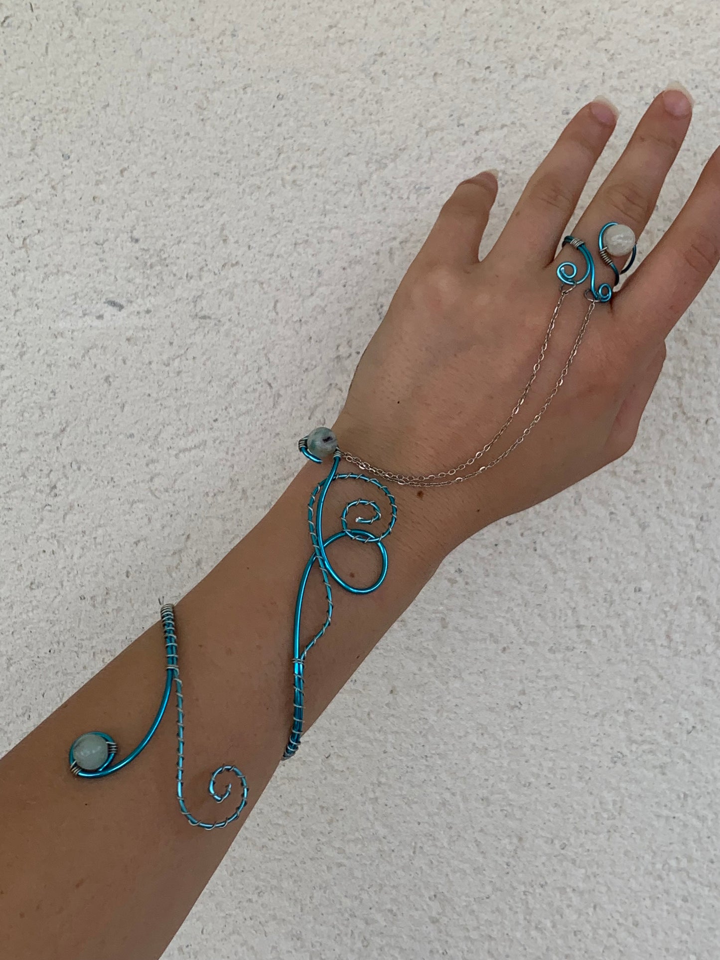 Bracelet/Bague « Avatar » & Amazonite