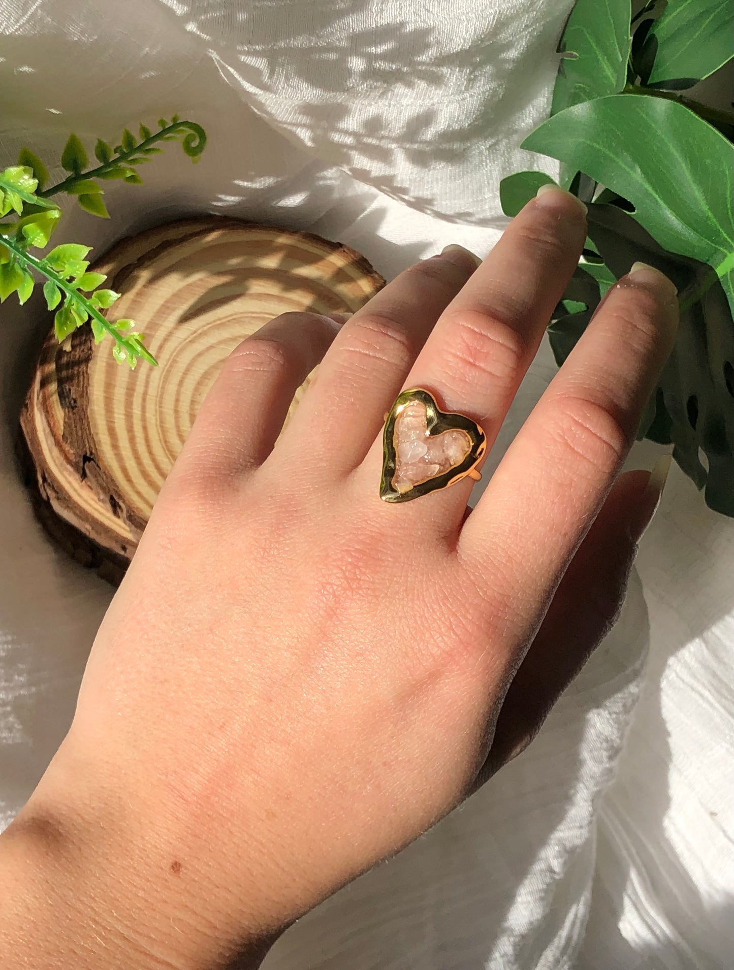 Bague Quartz rose