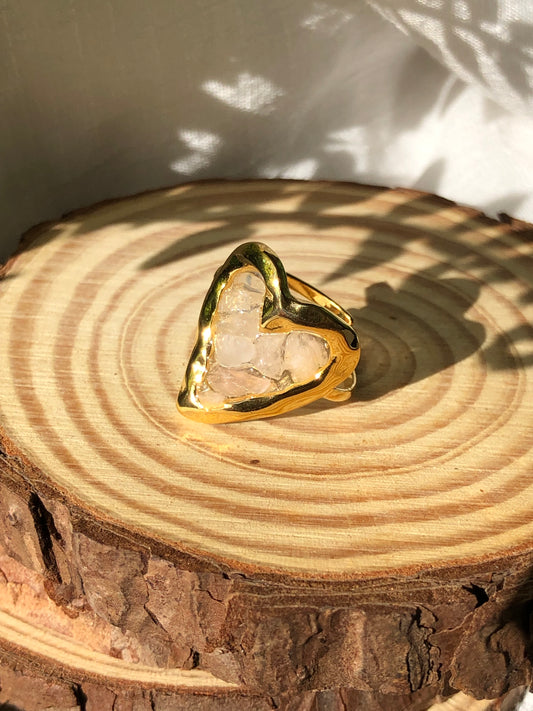 Bague Quartz rose
