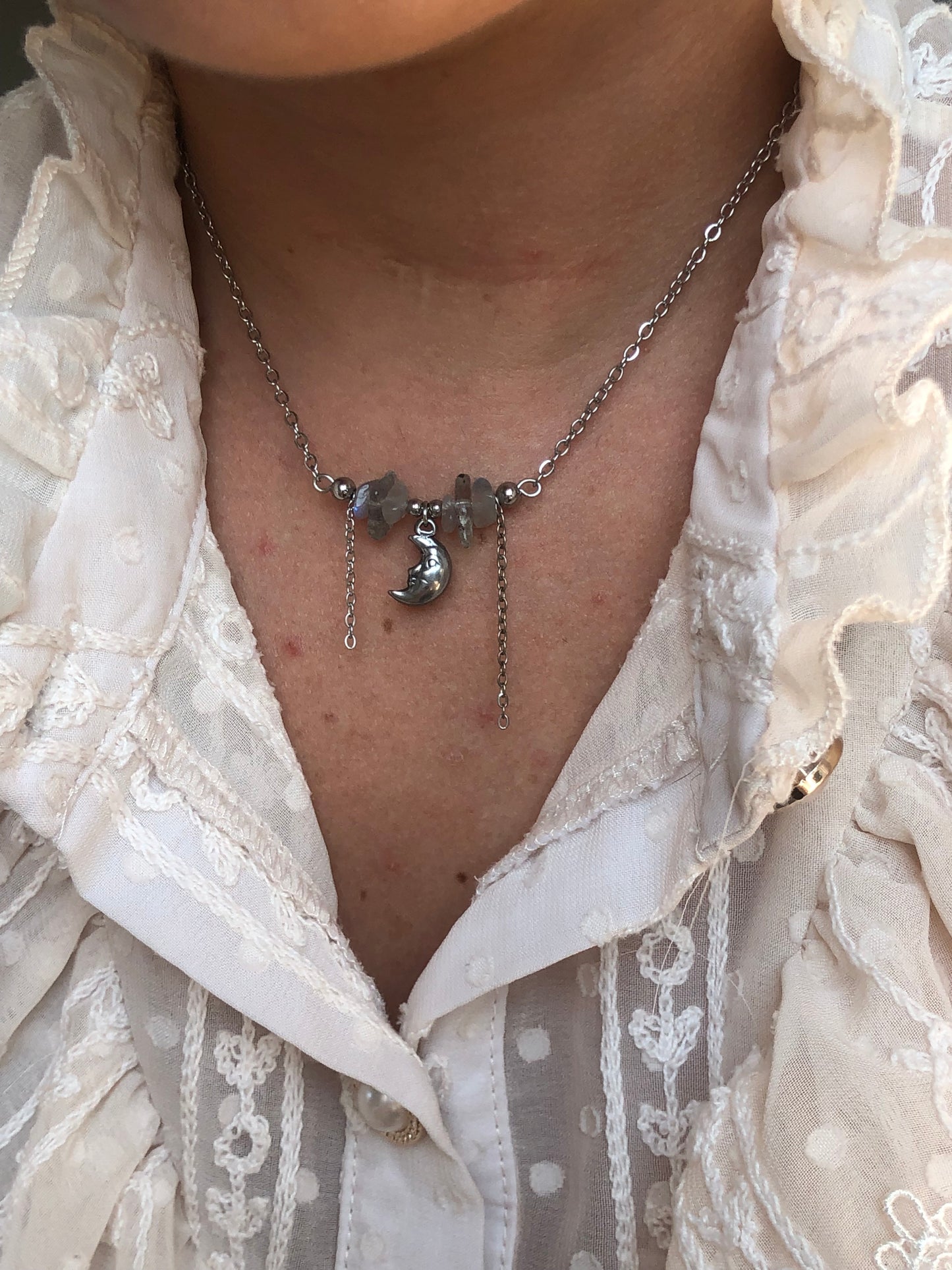 Collier « Moon » Labradorite
