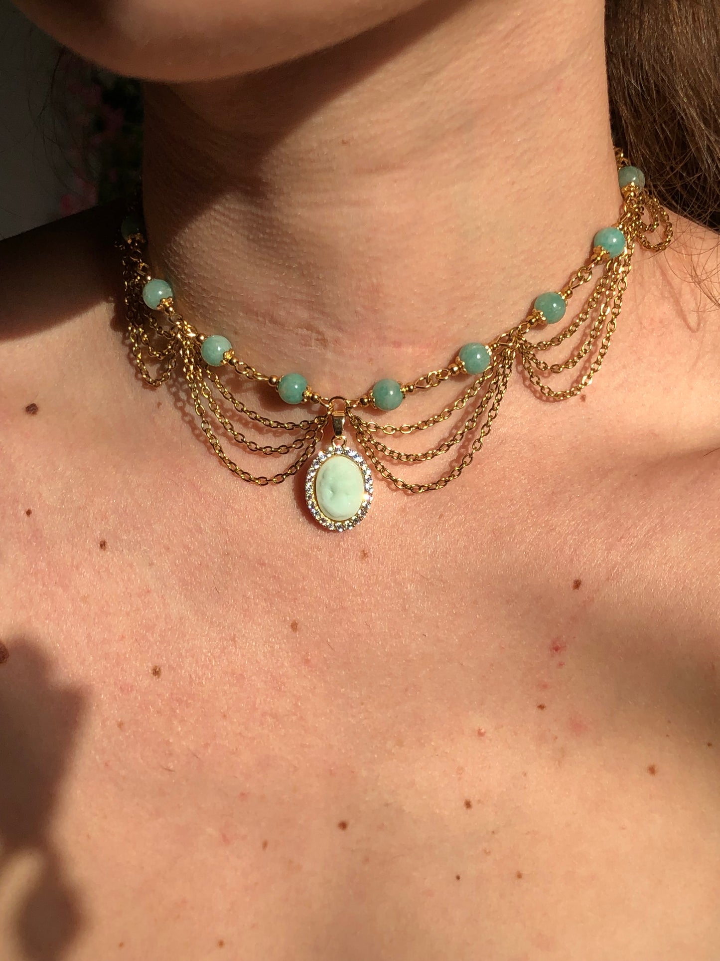 Collier « Sophie » Amazonite
