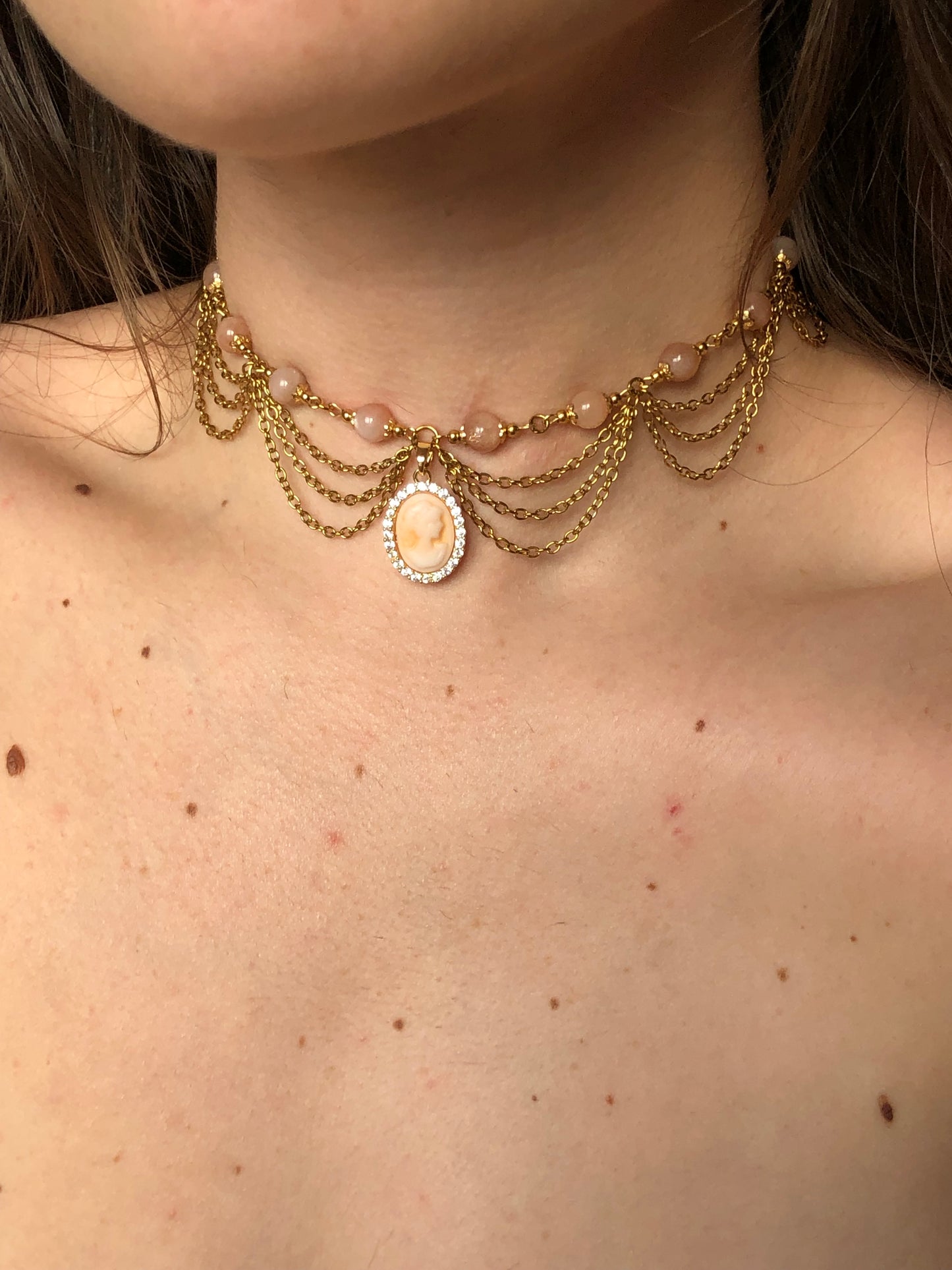 Collier « Elisabeth » Pierre de soleil