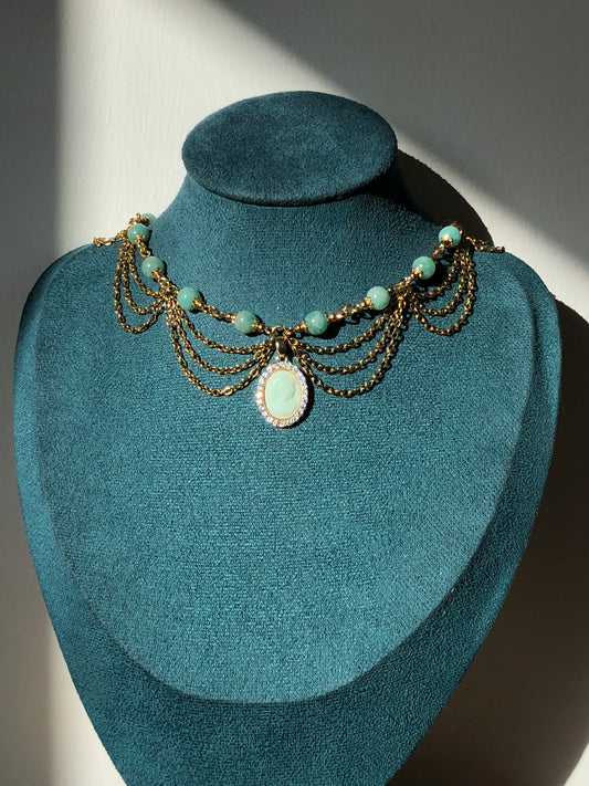 Collier « Sophie » Amazonite