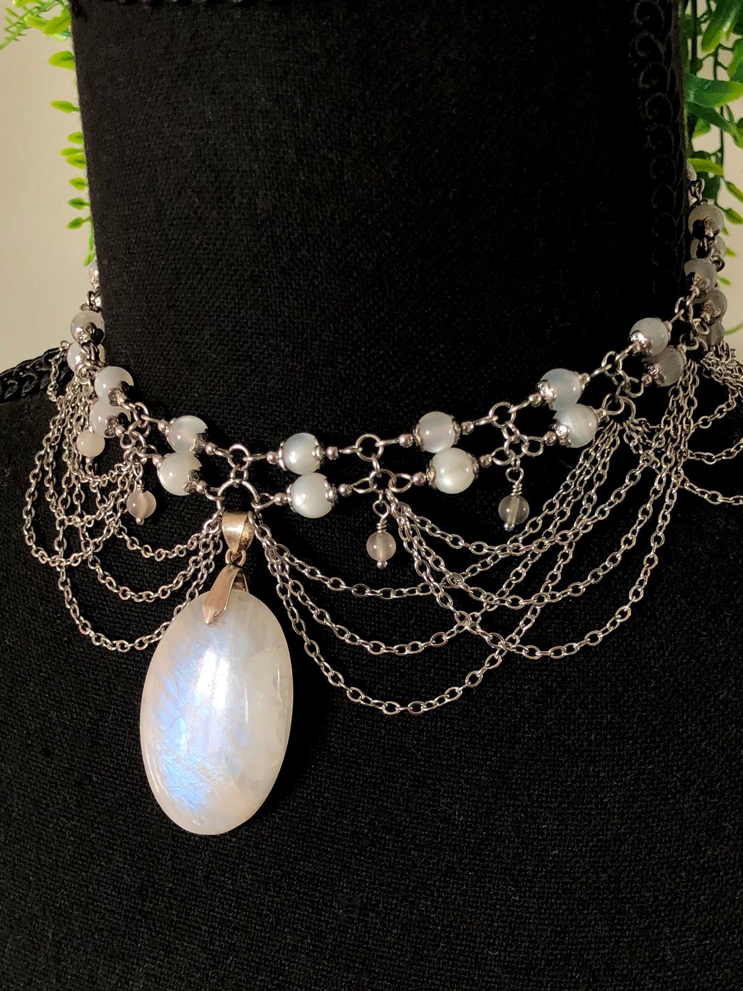 Collier « Mélusine » Pierre de Lune