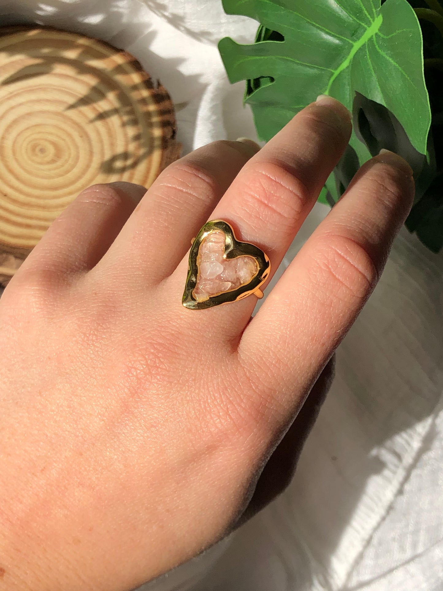 Bague Quartz rose