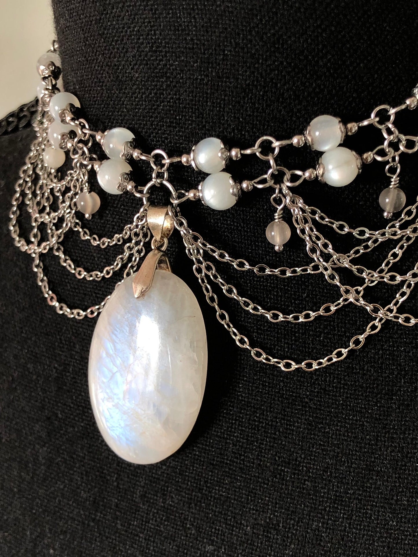 Collier « Mélusine » Pierre de Lune