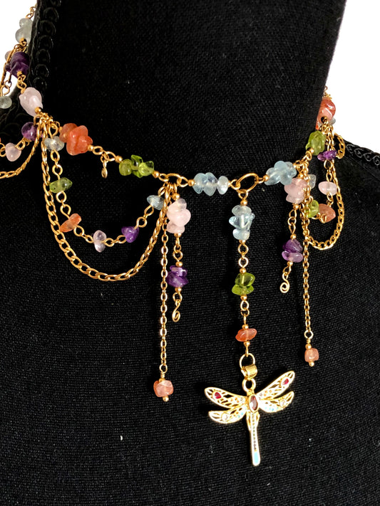 Collier « Lumenia » mélange pierres naturelles