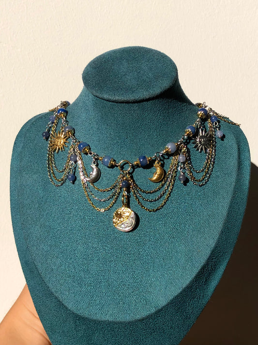 Collier « Rêve Astral » Aventurine bleue