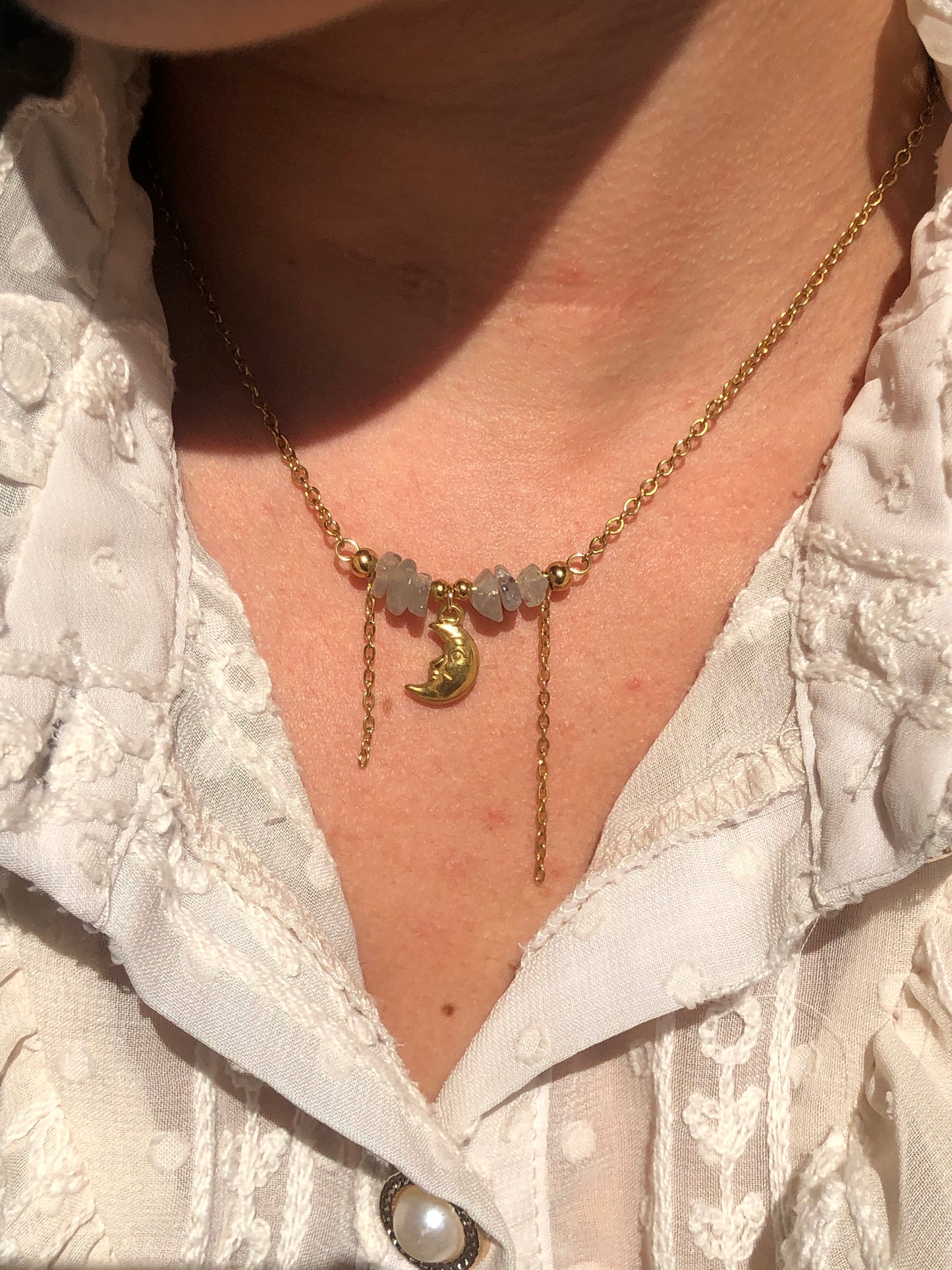 Collier « Moon » Labradorite