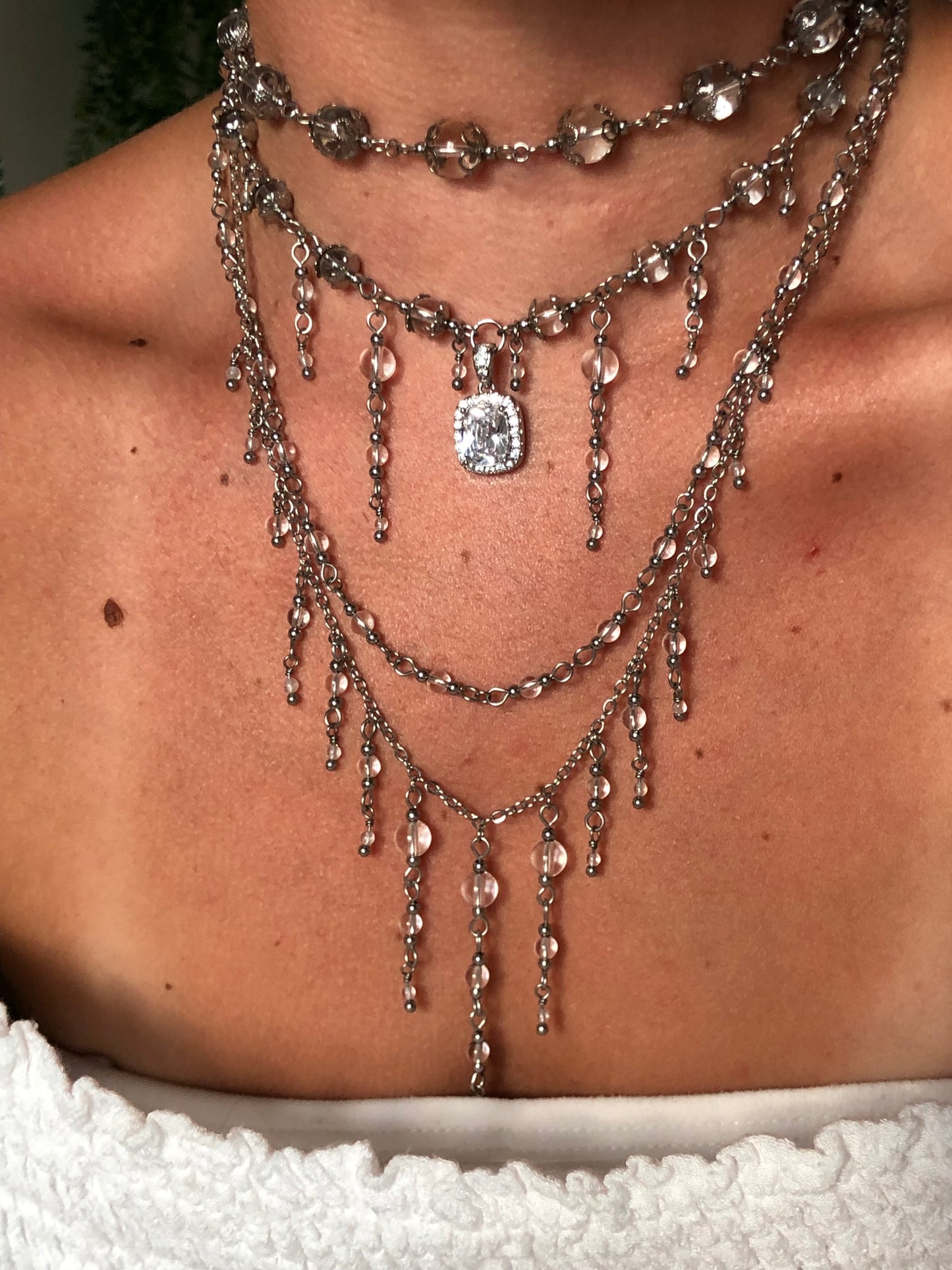 Collier « Artémis » Cristal de roche