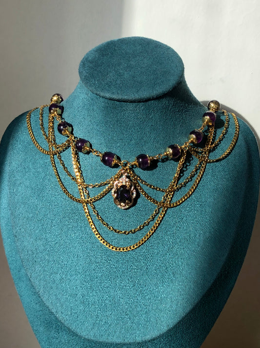 Collier « Lady Danbury » Améthyste