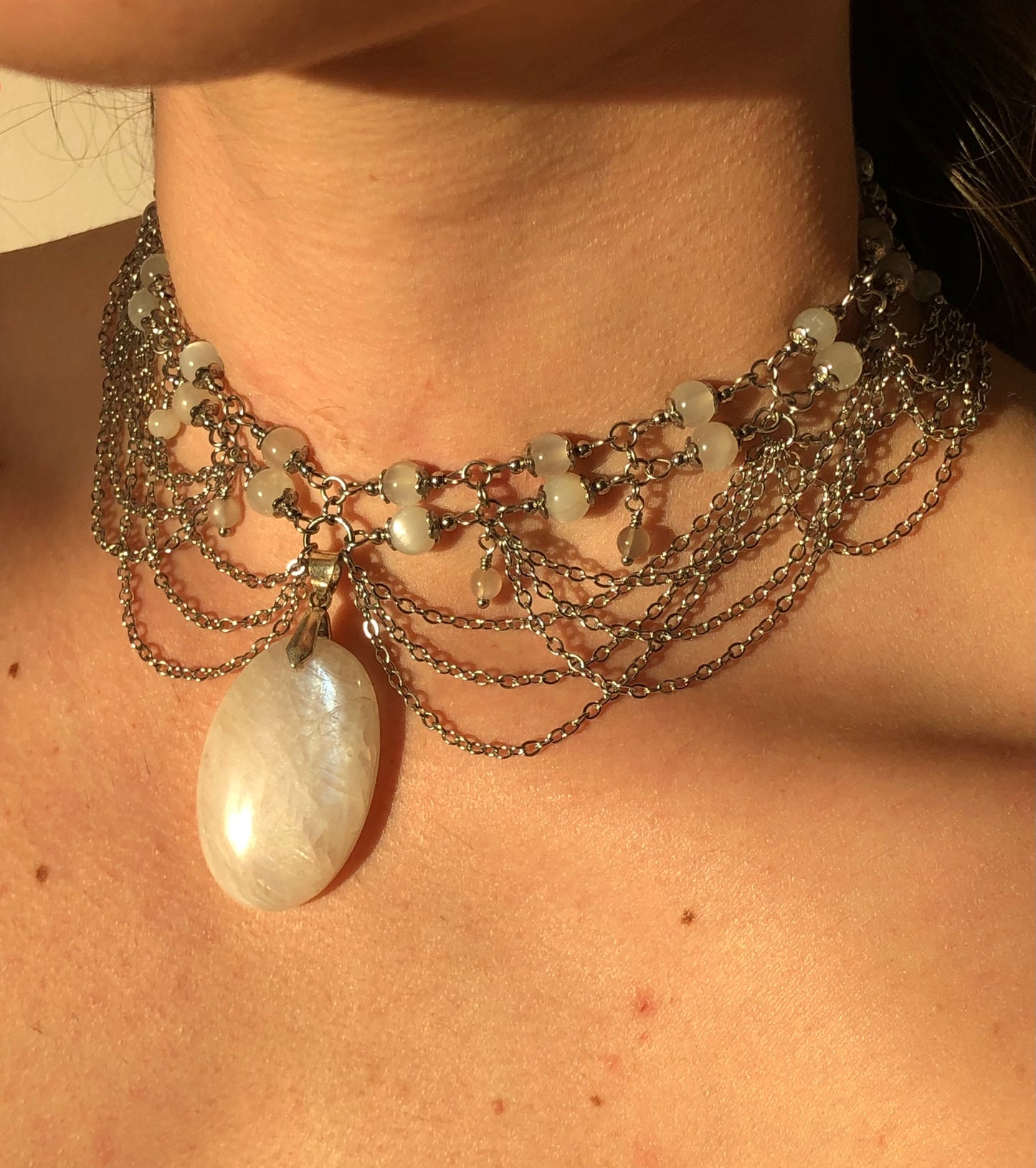 Collier « Mélusine » Pierre de Lune