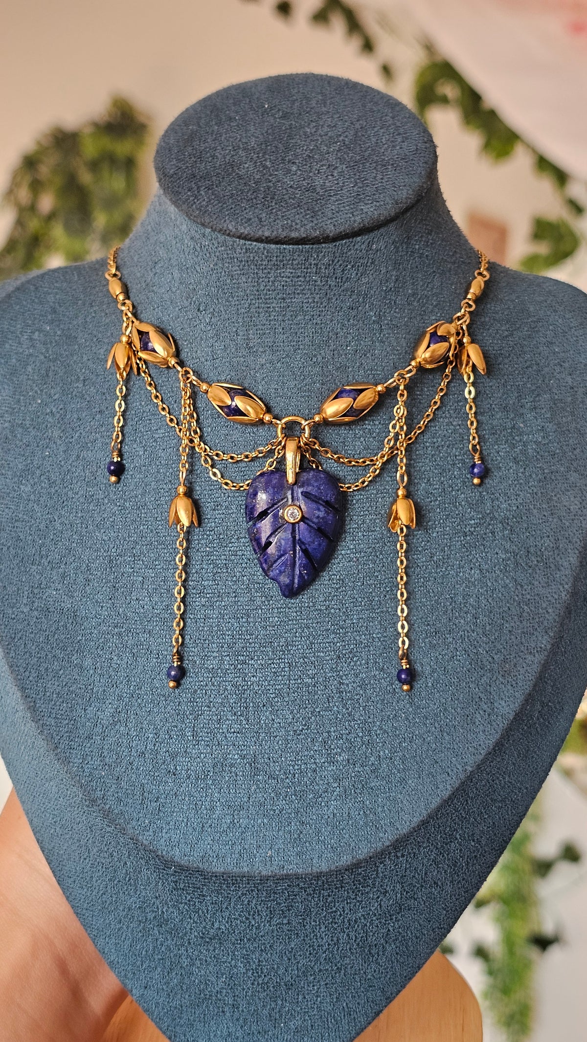 Collier "Elowen" Lapis-lazuli