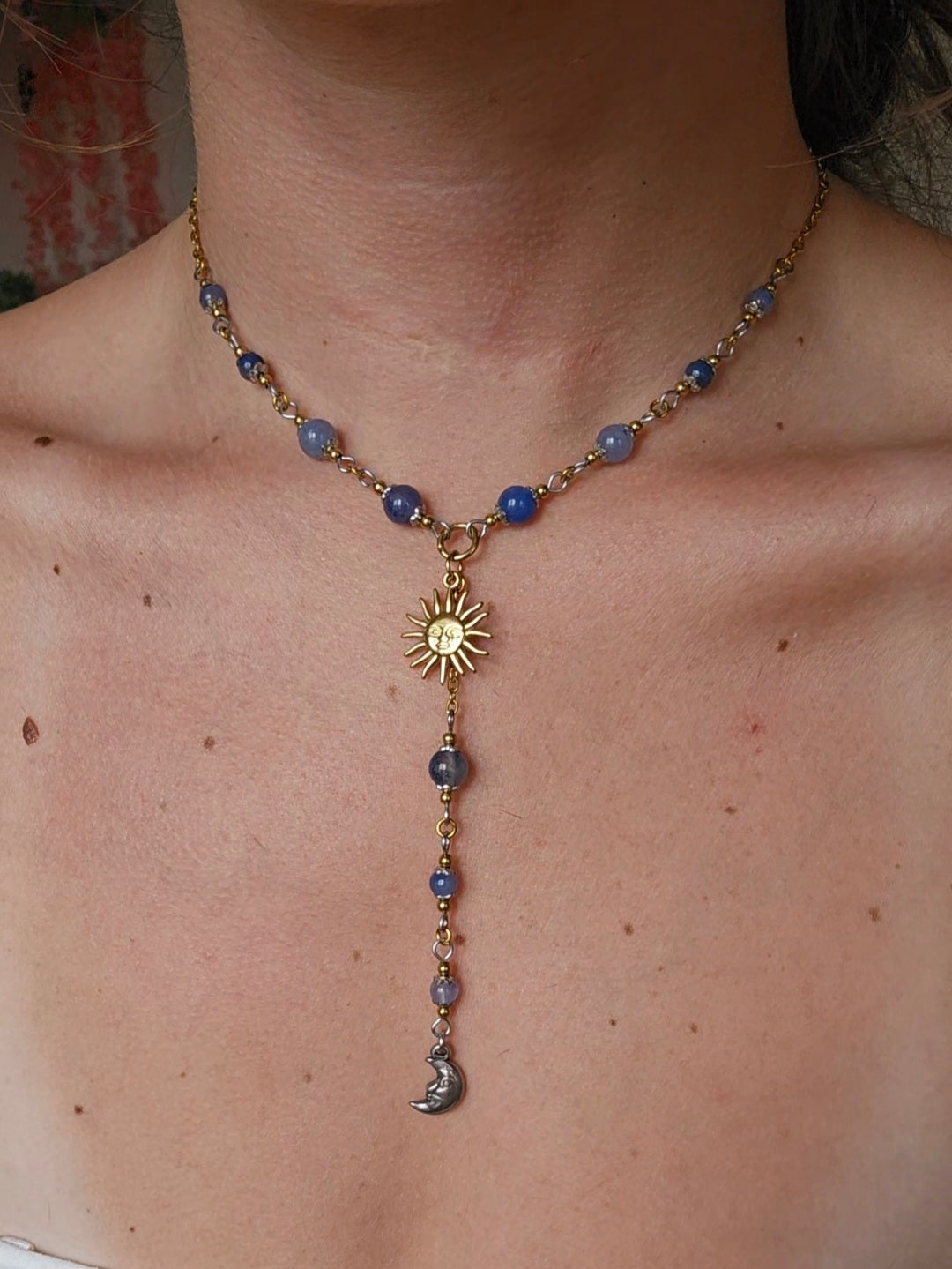 Collier "Doux Rêve" Aventurine bleue