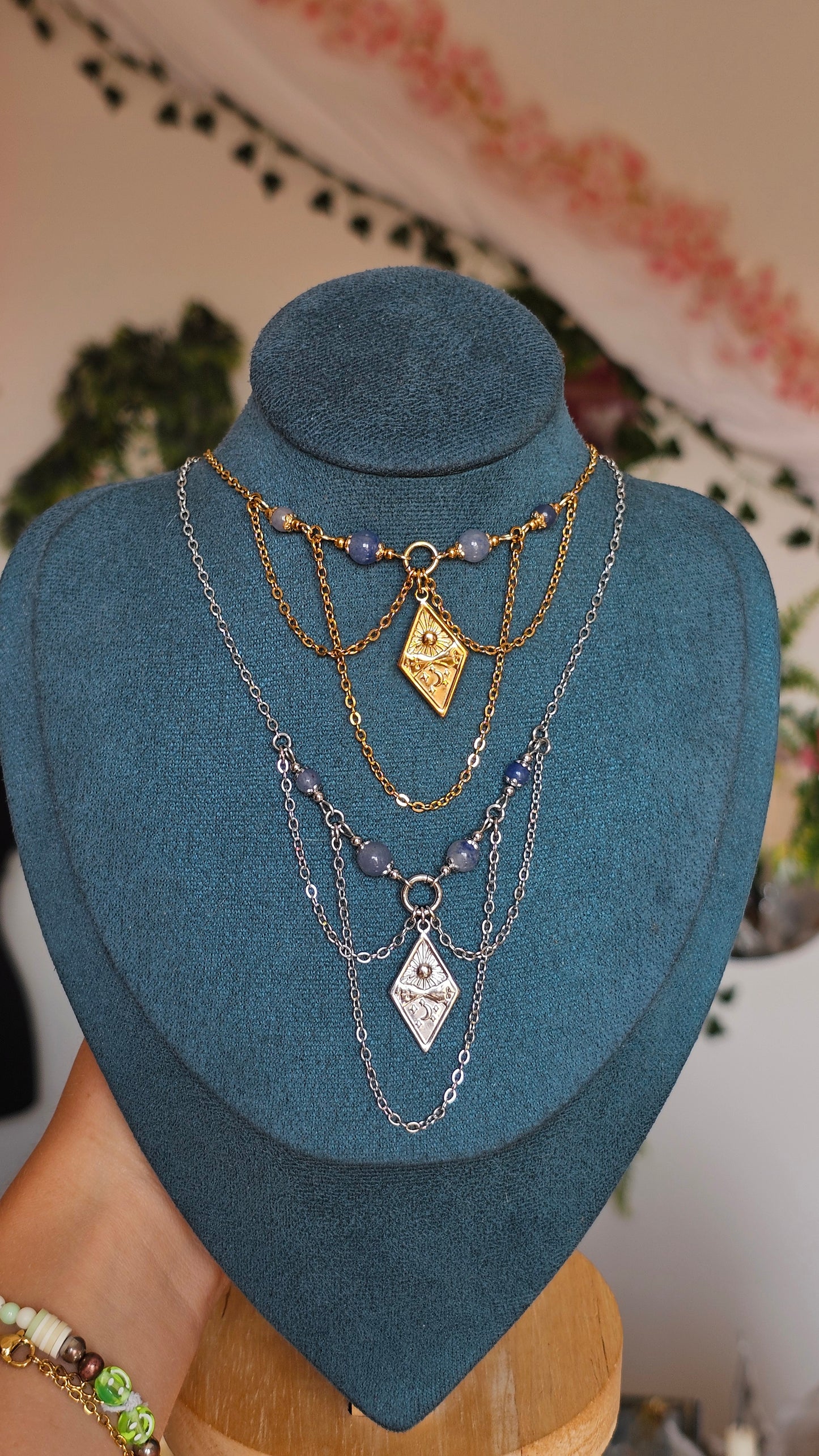 Collier "Horizon" Aventurine bleue