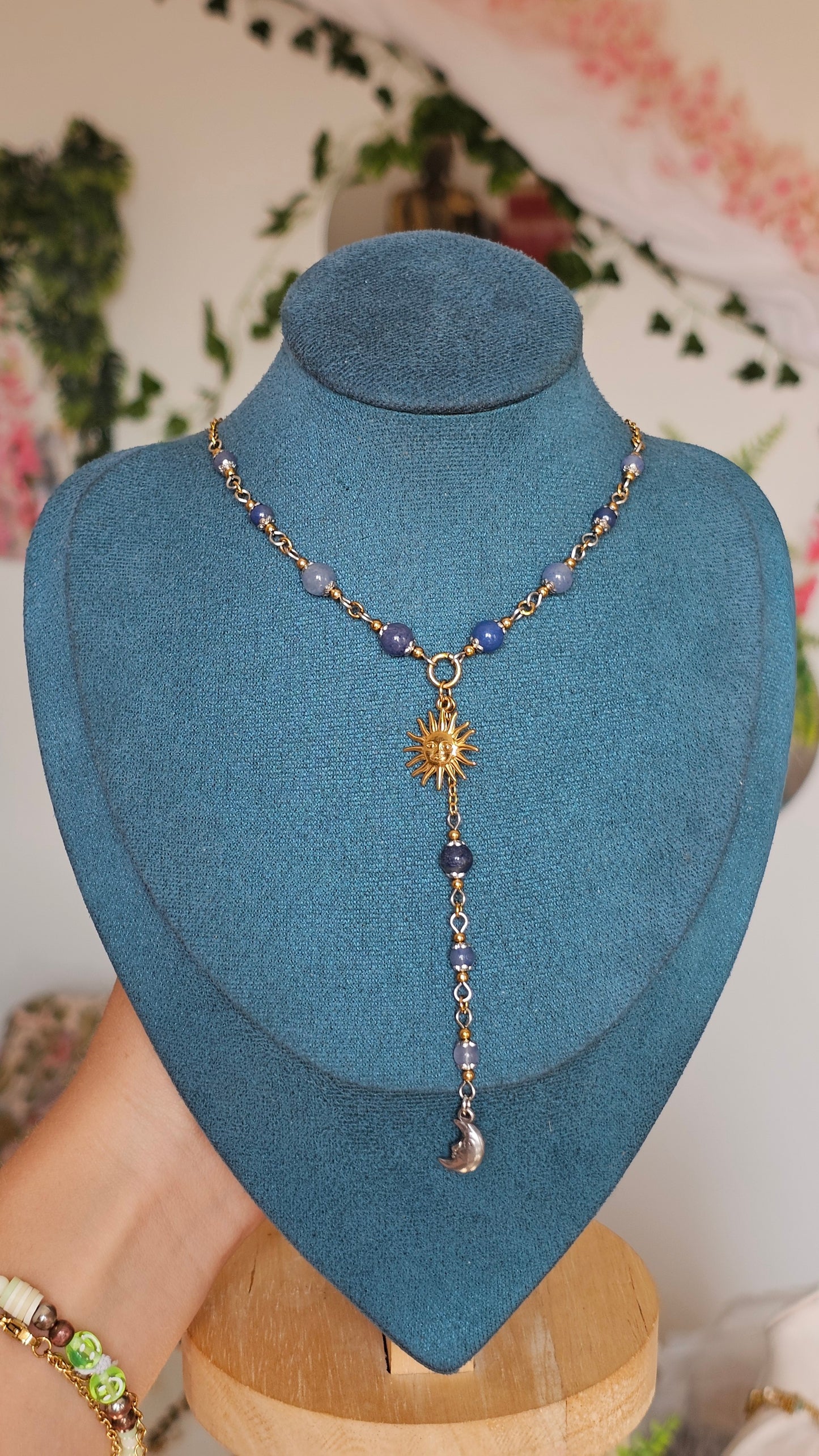 Collier "Doux Rêve" Aventurine bleue