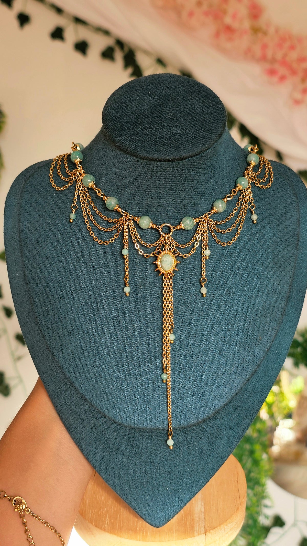 Collier "Nicolle" Amazonite