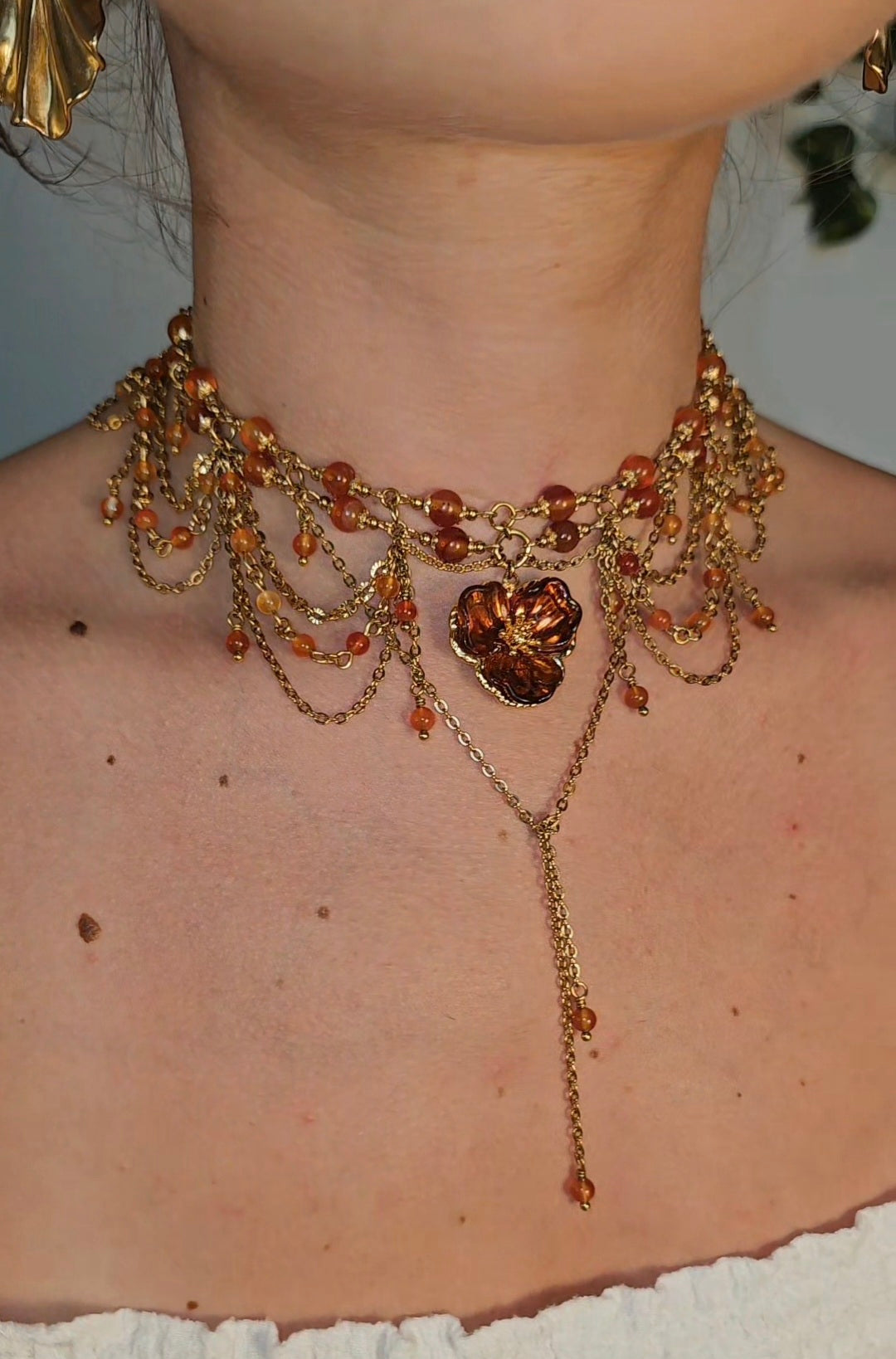 Collier "Nefertari" Cornaline