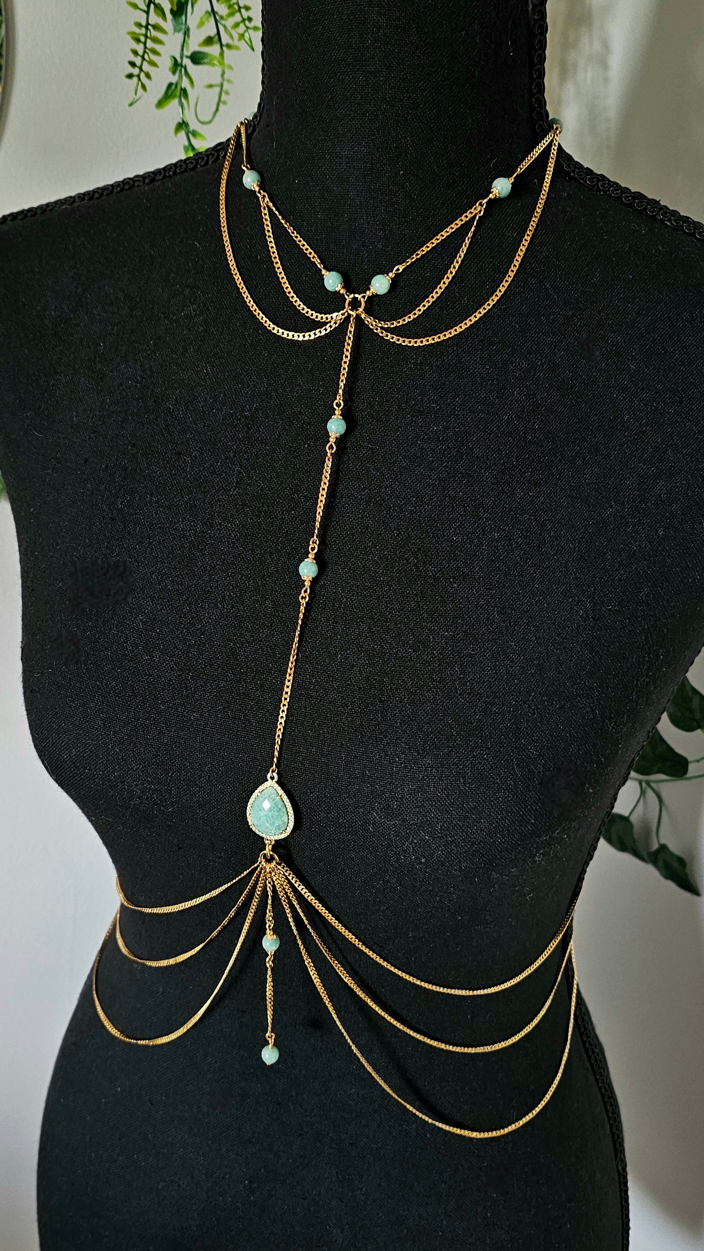 Bijou de corps Amazonite